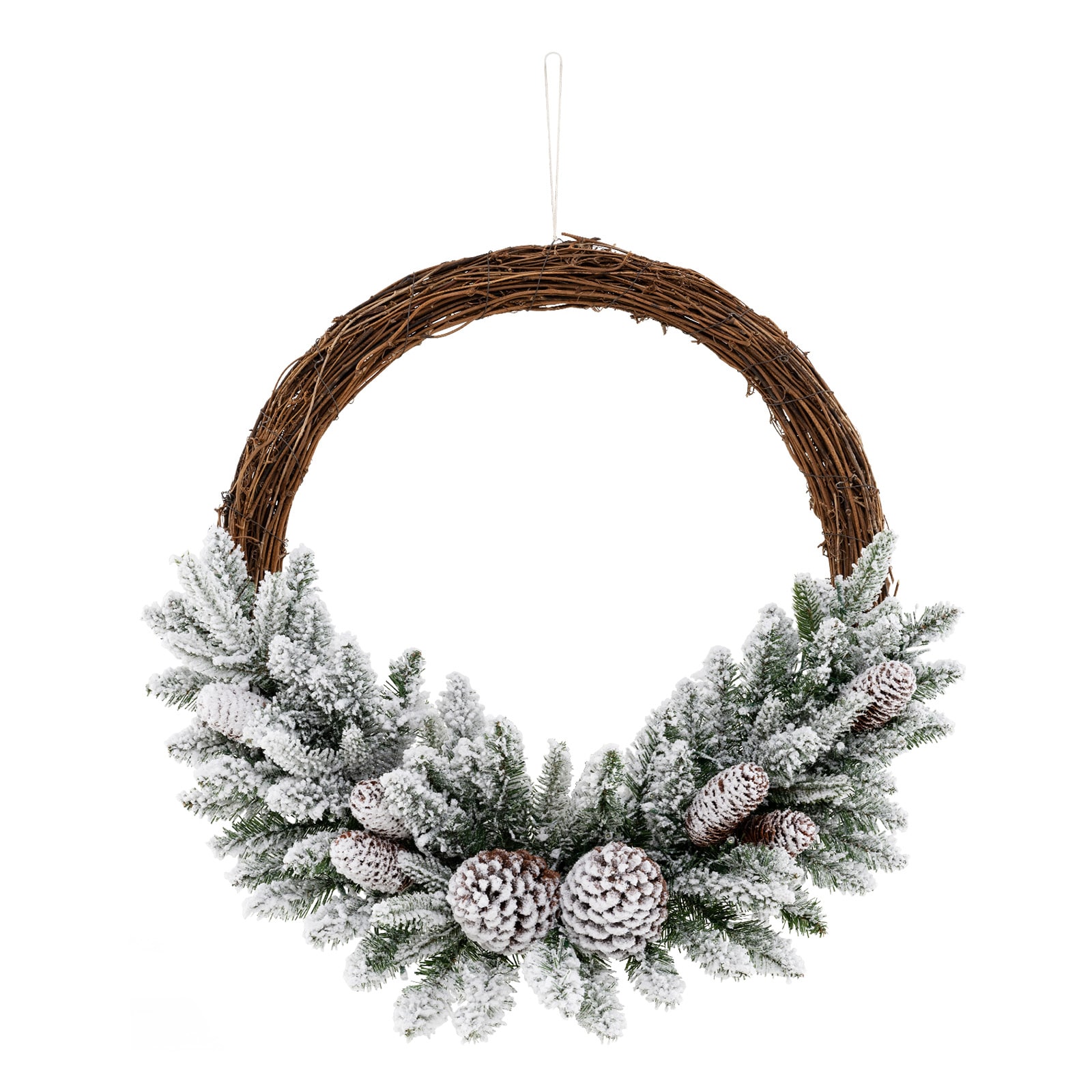WELLFOR HYG24027US Artificial-Christmas-Wreaths - View #6