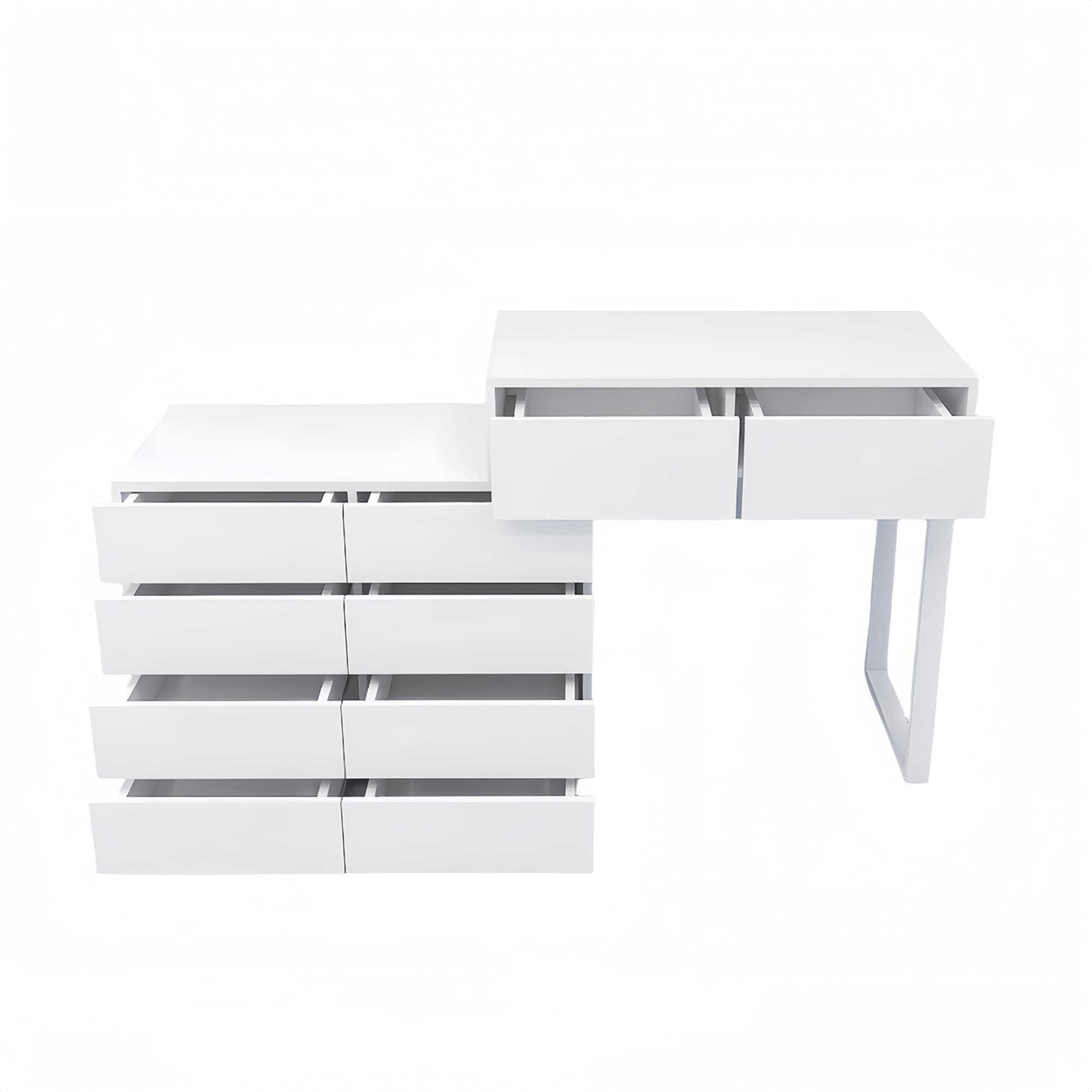 SINOFURN SYA440005WT White 10 -Drawer Standard chest