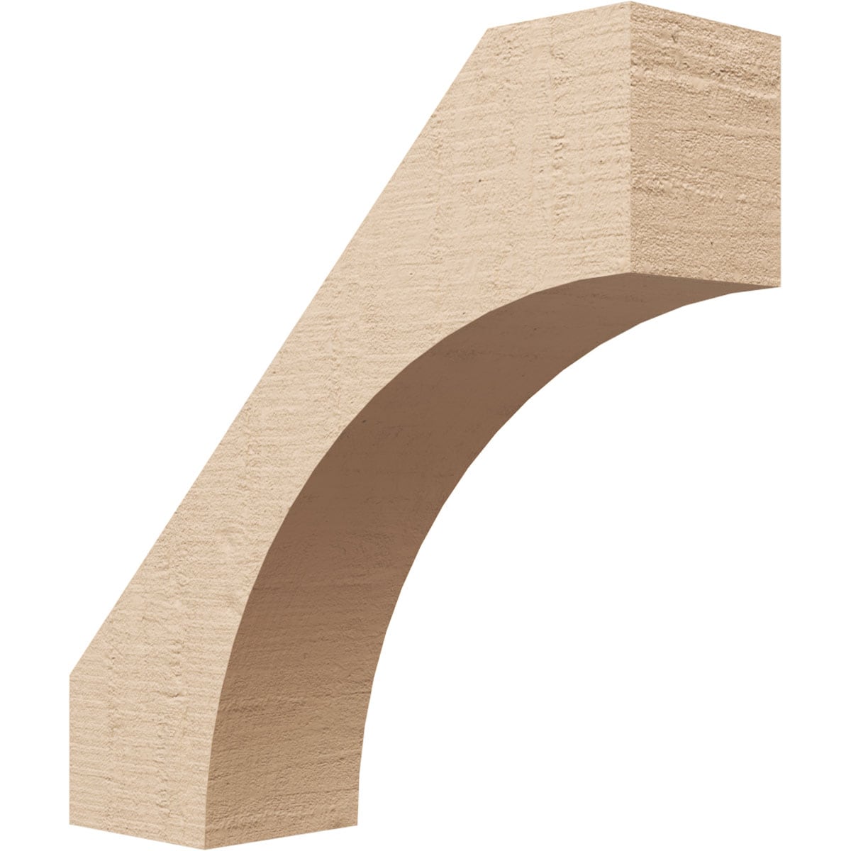 Ekena Millwork BRCUR05X18X18WTLRCPR 5-in x 18-in x 18-in Primed Urethane