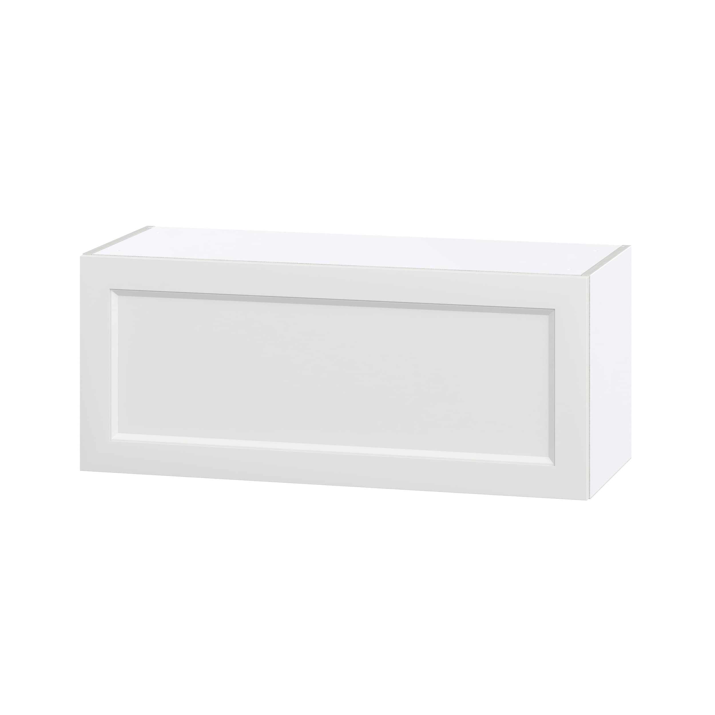 Hugo&Borg DSWLU3615-RI Riviera 36-in W x 15-in H x 14-in D Bright White Wall Fully assembled Cabinet (Recessed Panel Shaker)