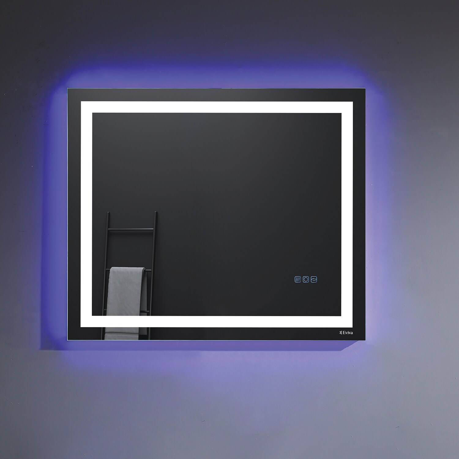 Eviva EVMR52-36X30-LED Deco 36-Inches x 30-Inches Framed Frameless Rectangle LED Lighted Bathroom Vanity Mirror ( Glass )