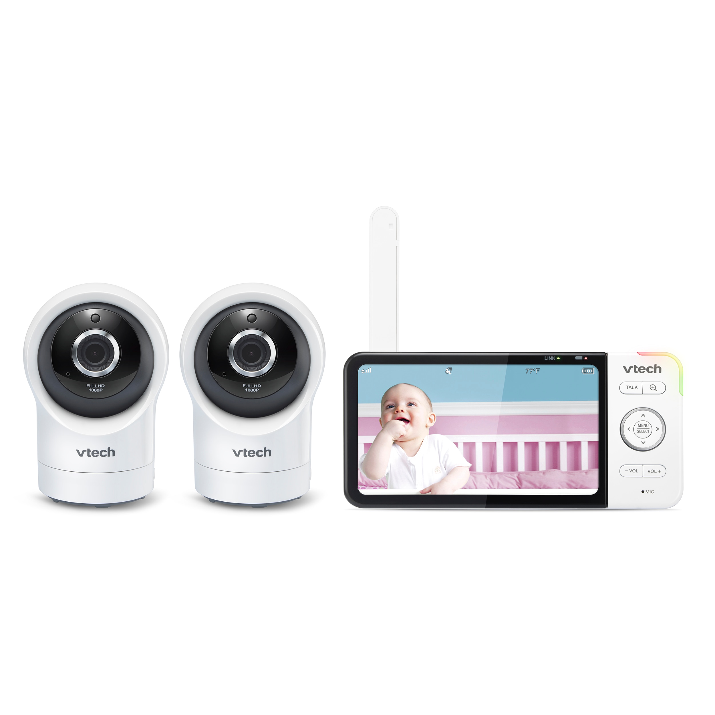 VTech Baby Monitor 5 Fixed Dual Camera with Night Light