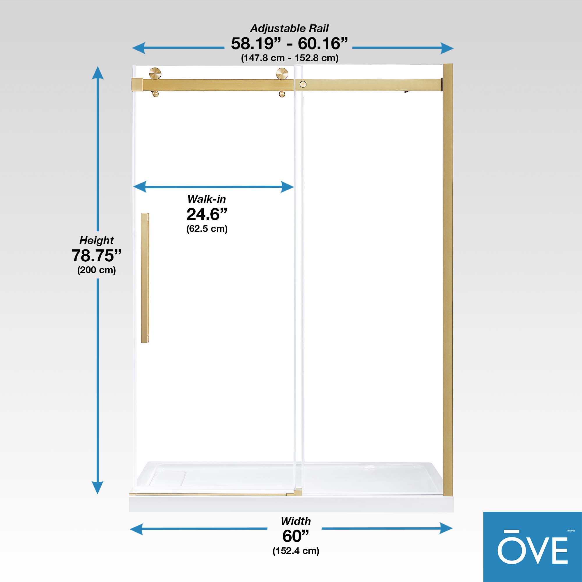 OVE Decors 15SGP-BELS60-GLD Shower-Doors - View #17