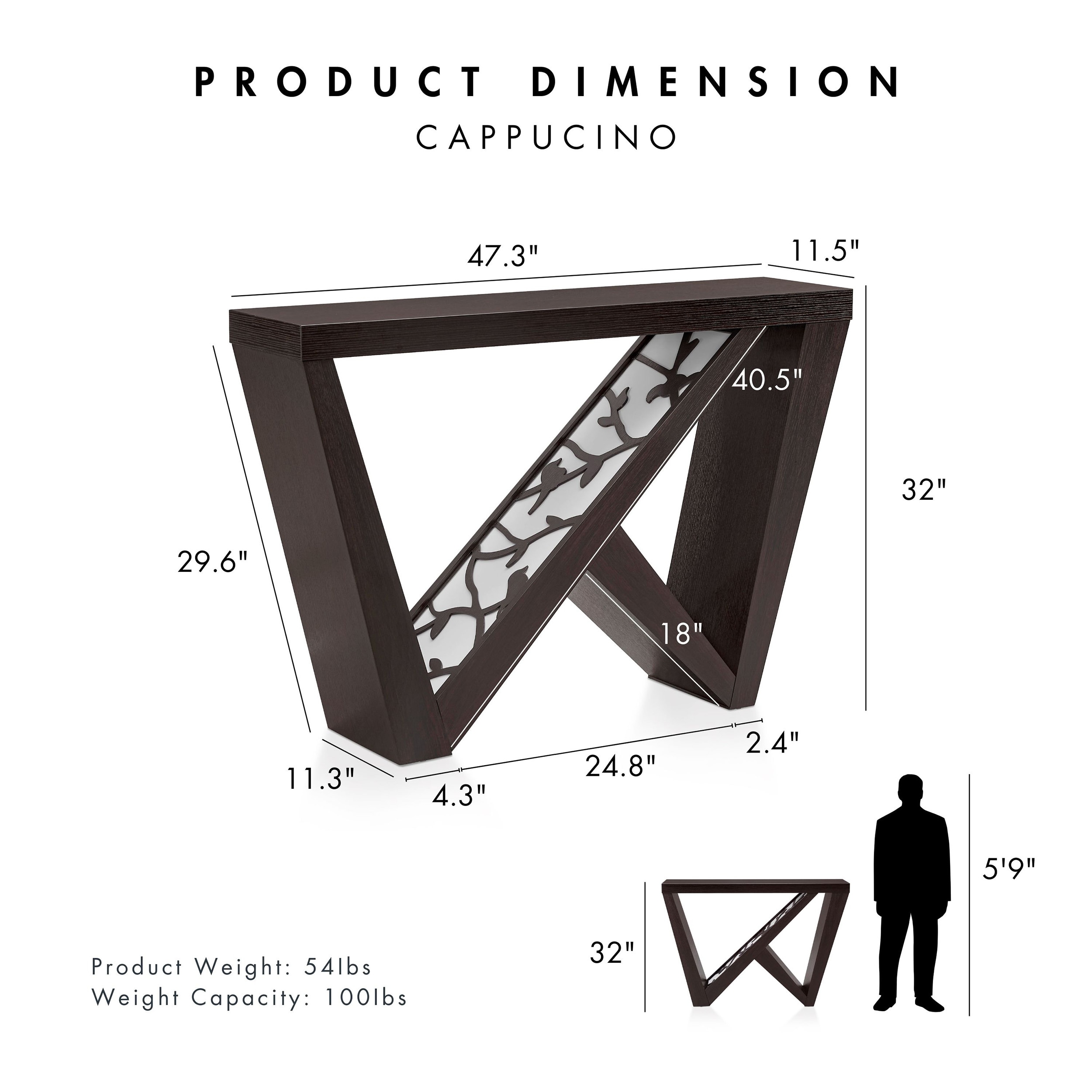 Furniture of America IDI-243278 Console-Sofa-Tables - View #3