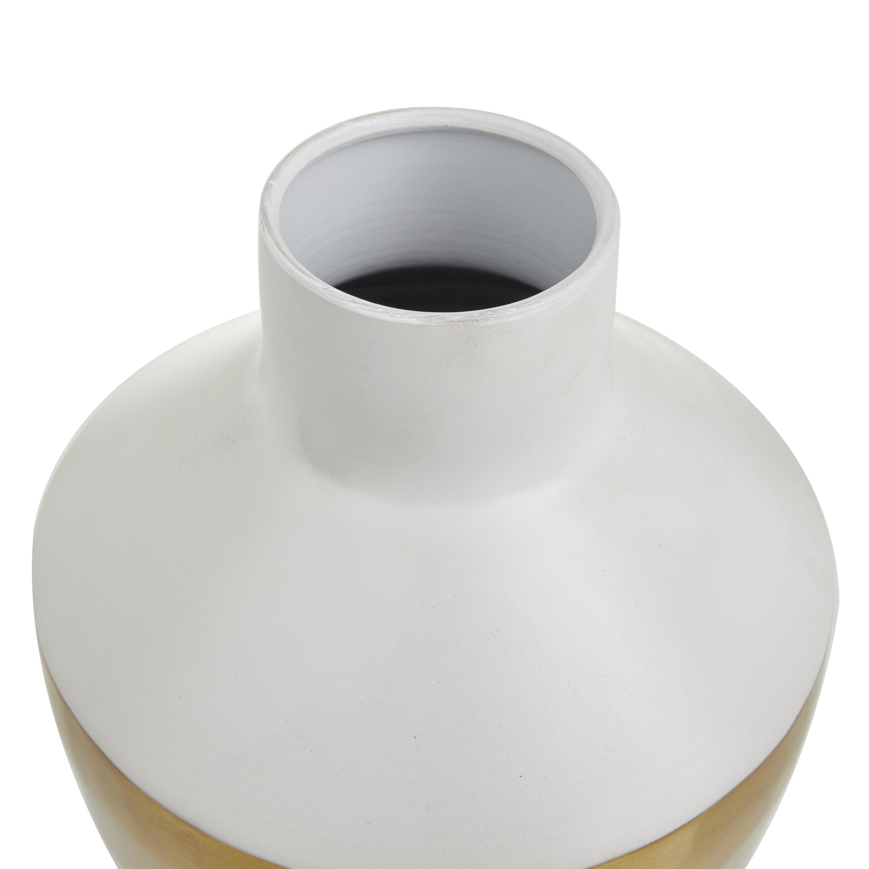 Contemporary Light Metal Bouquet Vase Duo - Round 20" Set