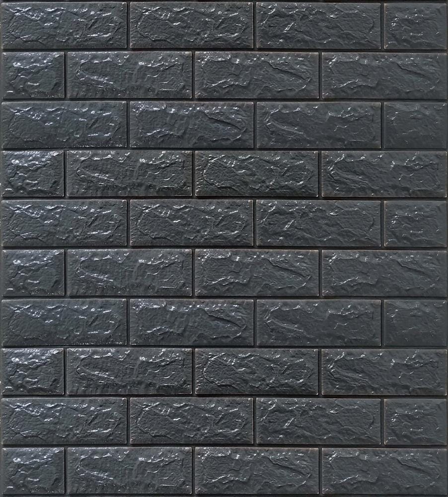 WALL!SUPPLY 20-in x 48-in Embossed Anthracite Eps Foam Faux Brick Wall  Panel (4-Pack) in the Wall Panels department at