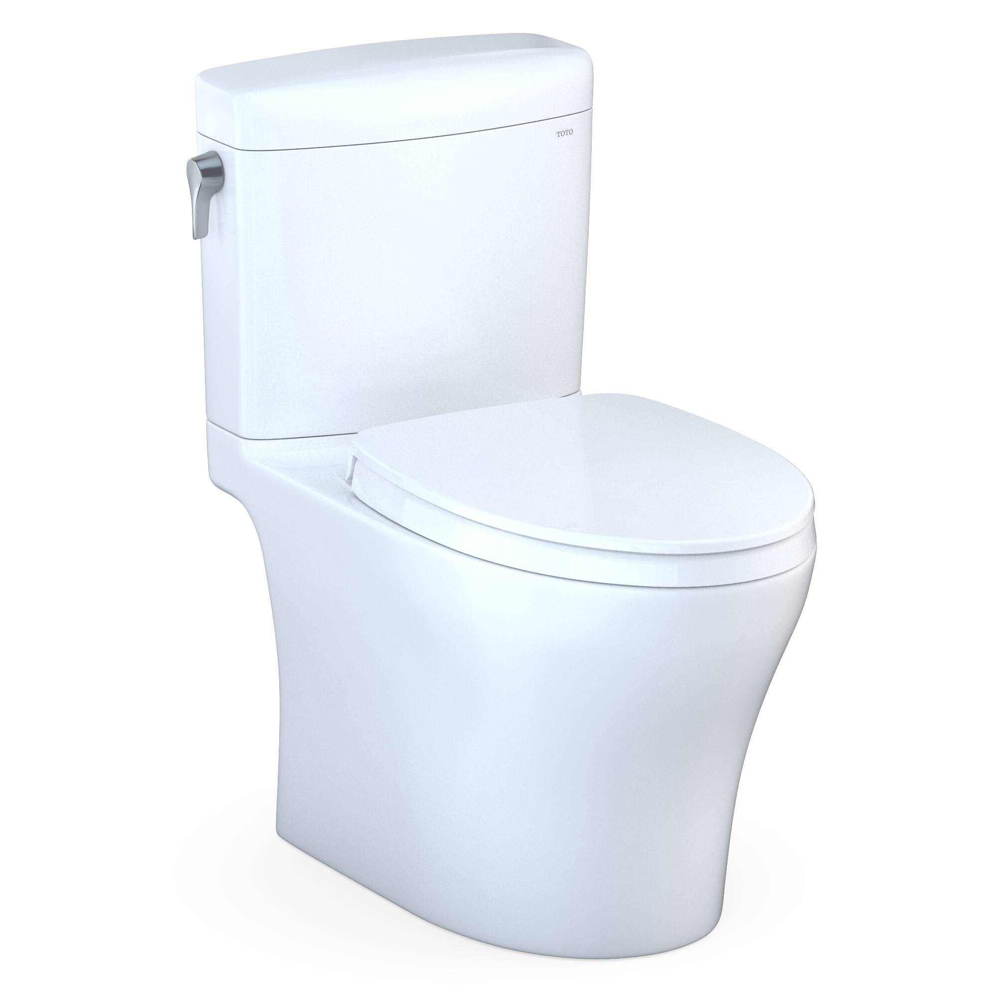 TOTO Aquia Cotton White Dual Flush Elongated Standard Height 2