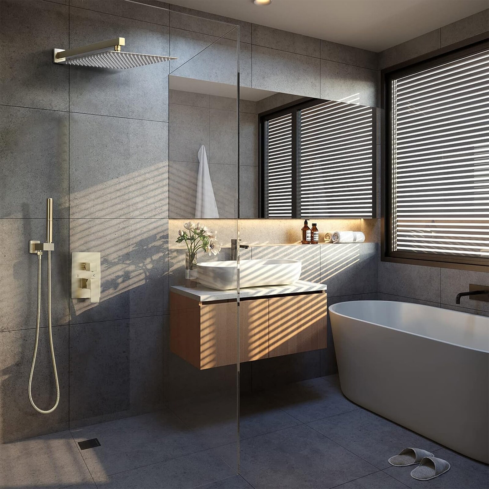 BYH B-SF001-BG Tub-Shower-Faucets - View #4