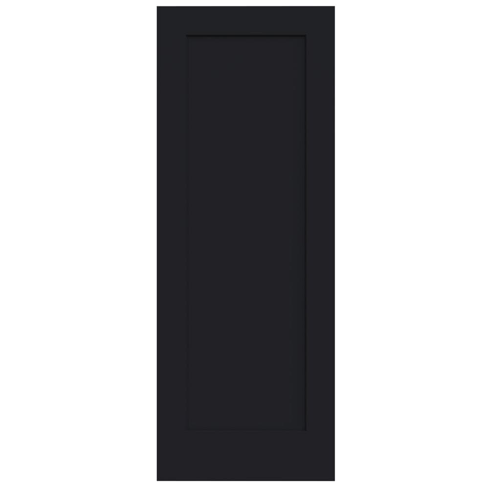JELD-WEN LOWOLJW191200405 Madison 28-in x 80-in Eclipse 1-panel Square Smooth Solid Core Prefinished Molded Composite Slab Door