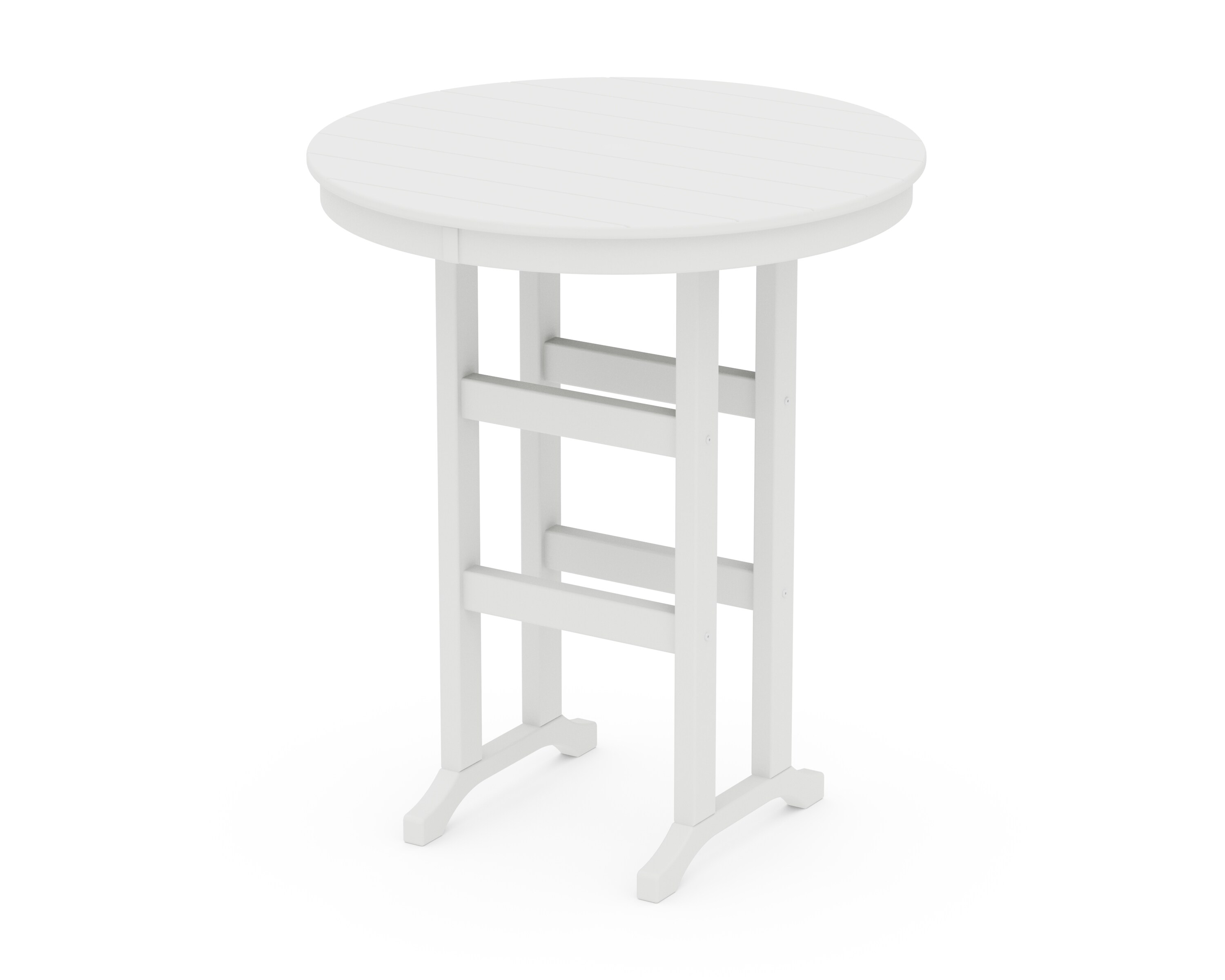 POLYWOOD RBT236WH Patio-Tables - View #2