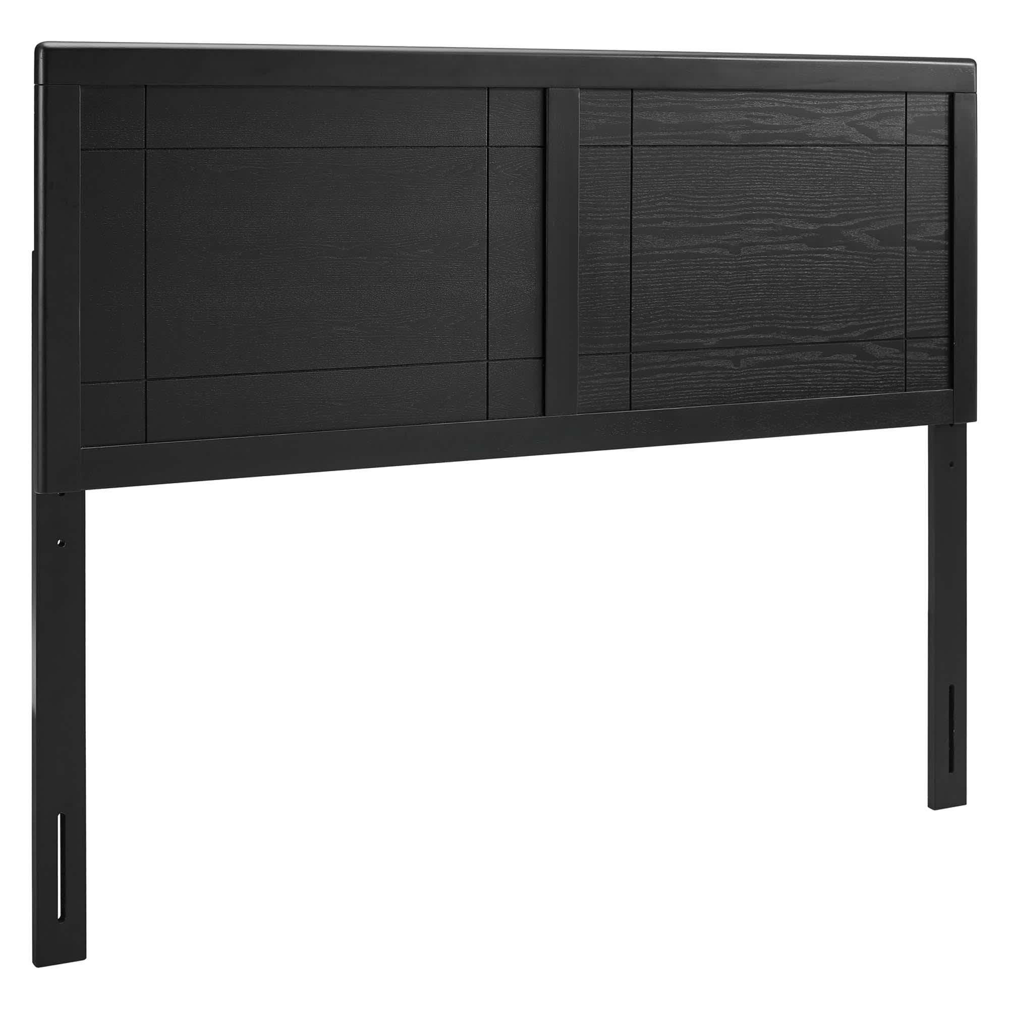  Archie Wood Full Headboard in Black