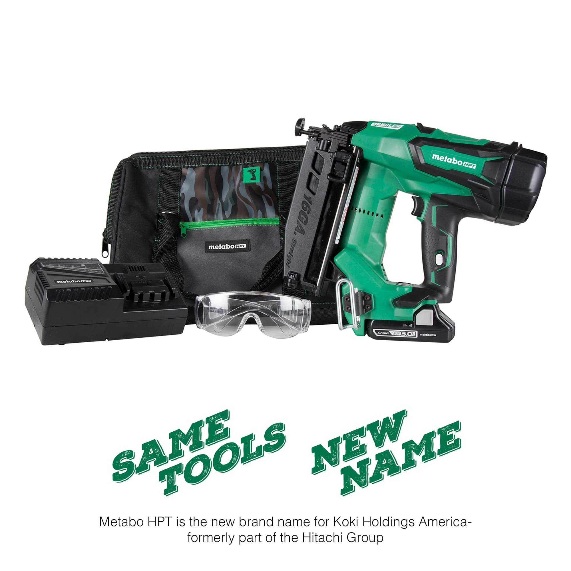 Metabo HPT 2-1/2-in 16-Gauge Cordless Straight Finish Nailer (Battery ...