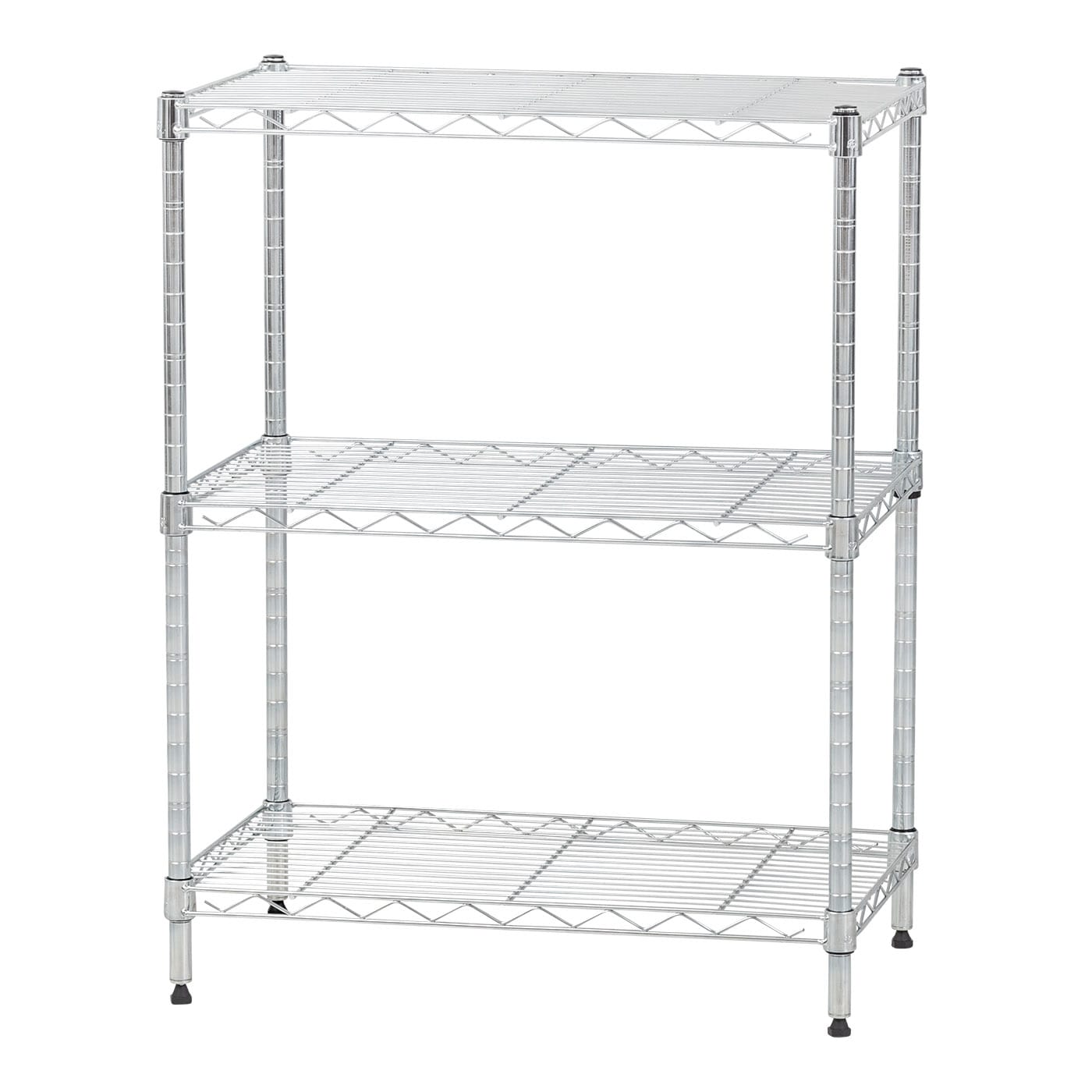 3 Tier Wire Utility Shelving Unit, 24 Inch Wire Shelving Units