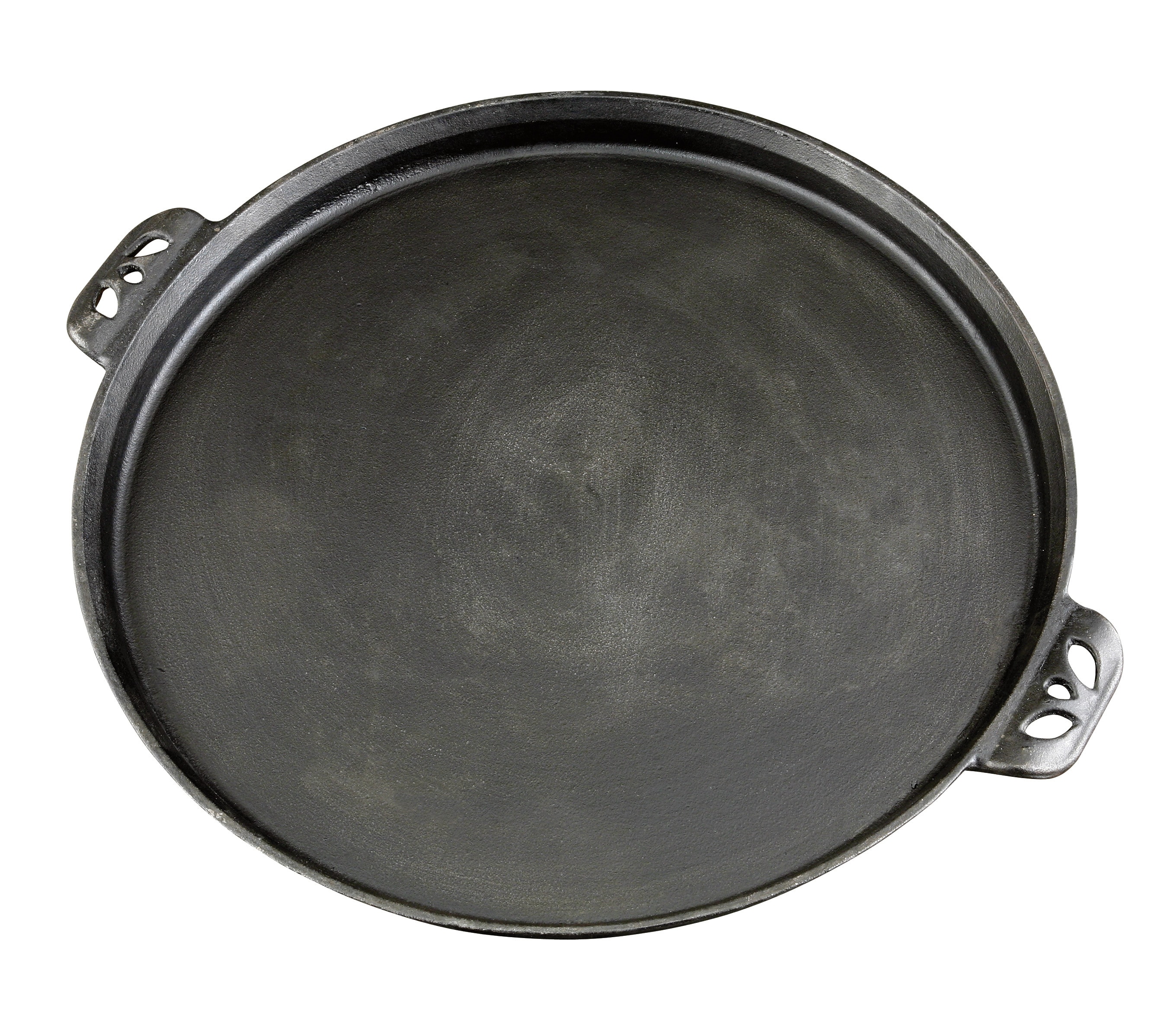 Kenmore 14 in. Cast-Iron Pizza Pan, Black