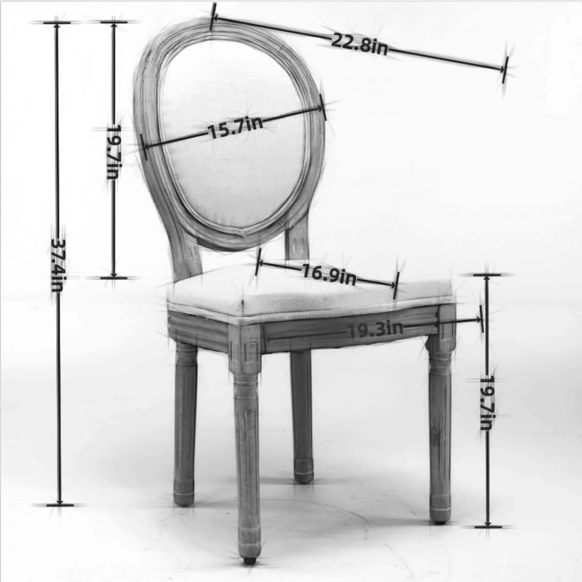 GZMR WF01-GC-V22-RD-CF Dining-Chairs - View #13