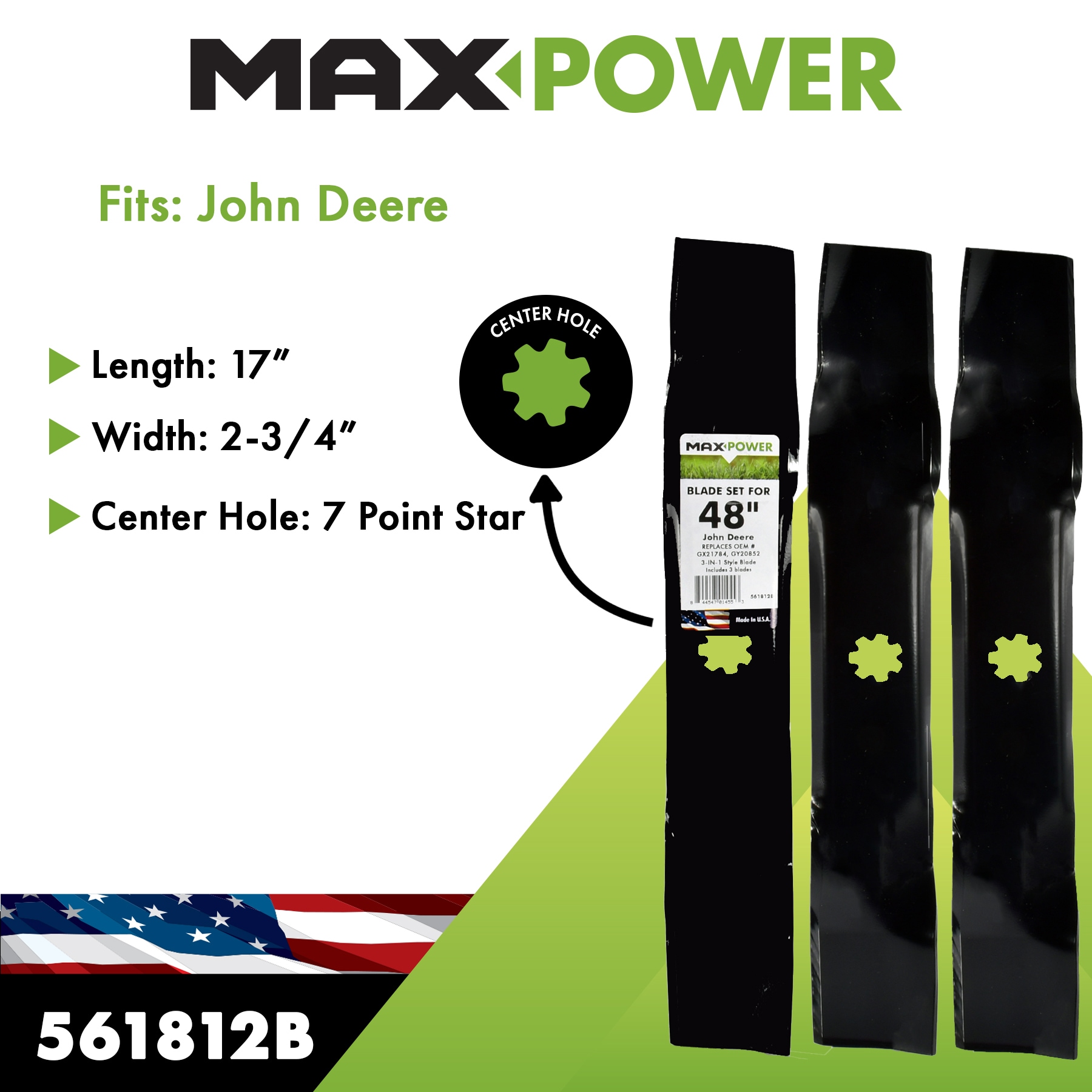 MaxPower 561812B Ope-Mower-Blades - View #2