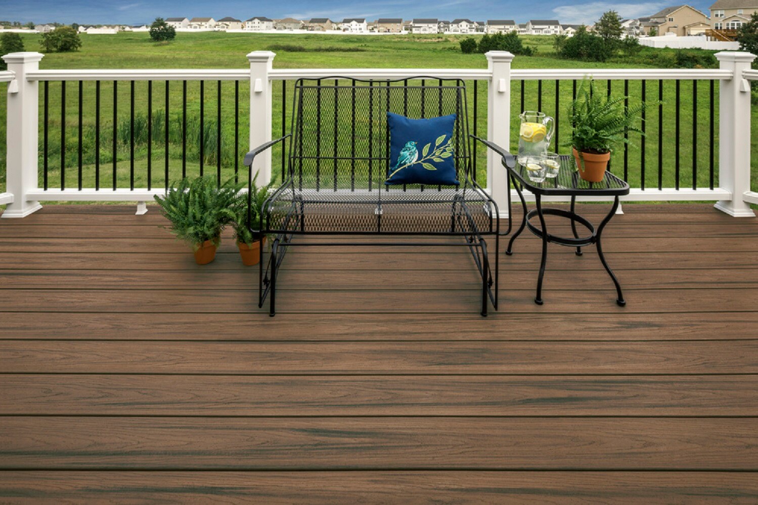 Trex Enhance Naturals 1-in x 6-in x 16-ft Toasted Sand Grooved Composite Deck Board