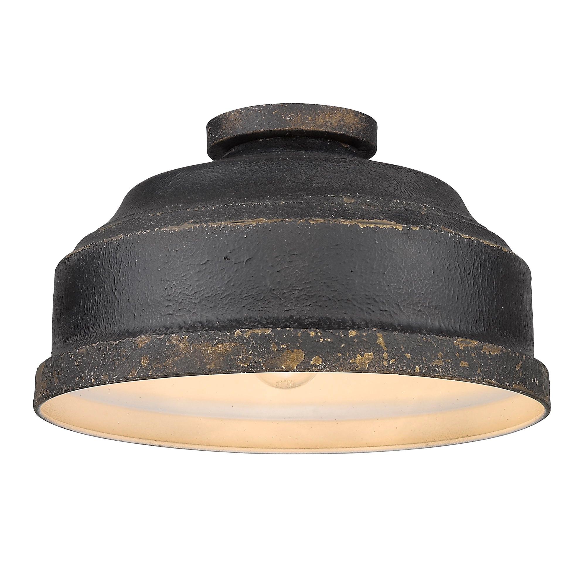 Iron flush deals mount ceiling light