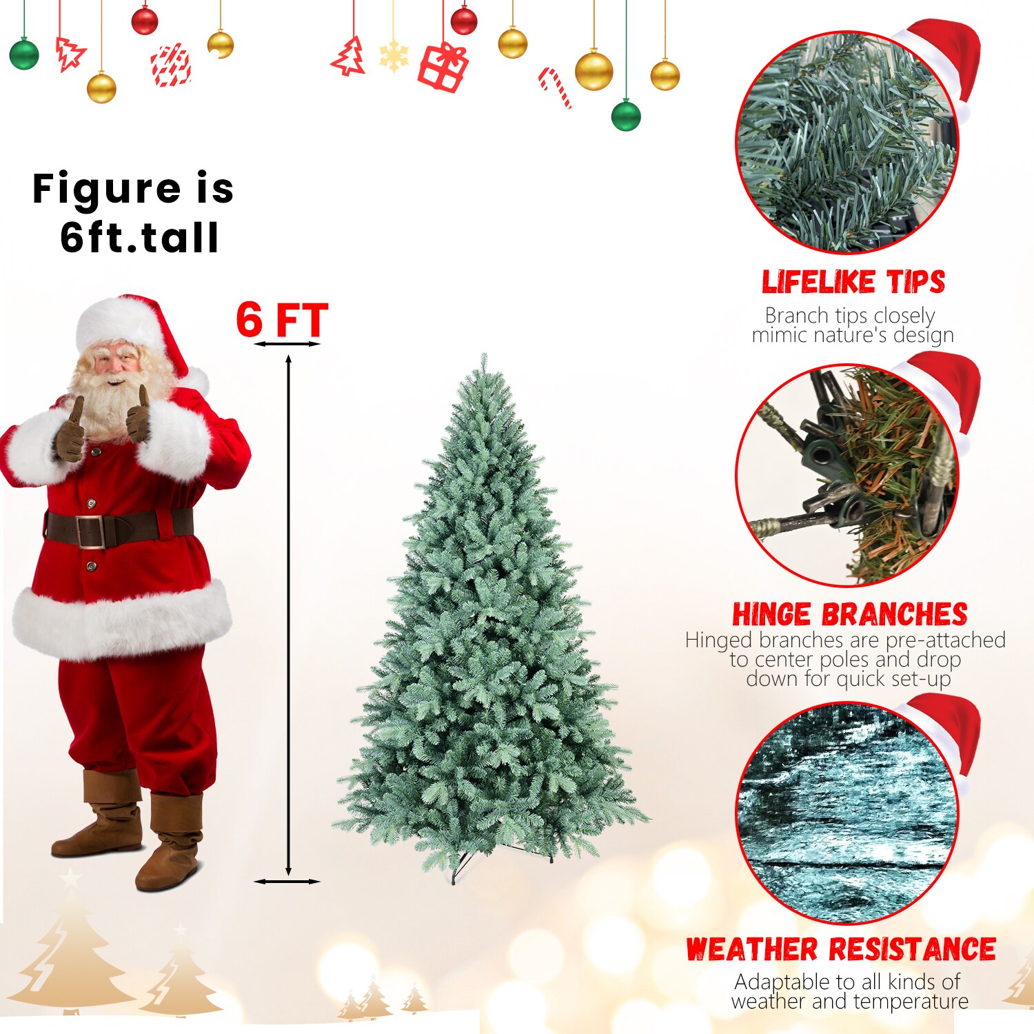 LIVIZA LMCT-PP340422 Artificial-Christmas-Trees - View #3