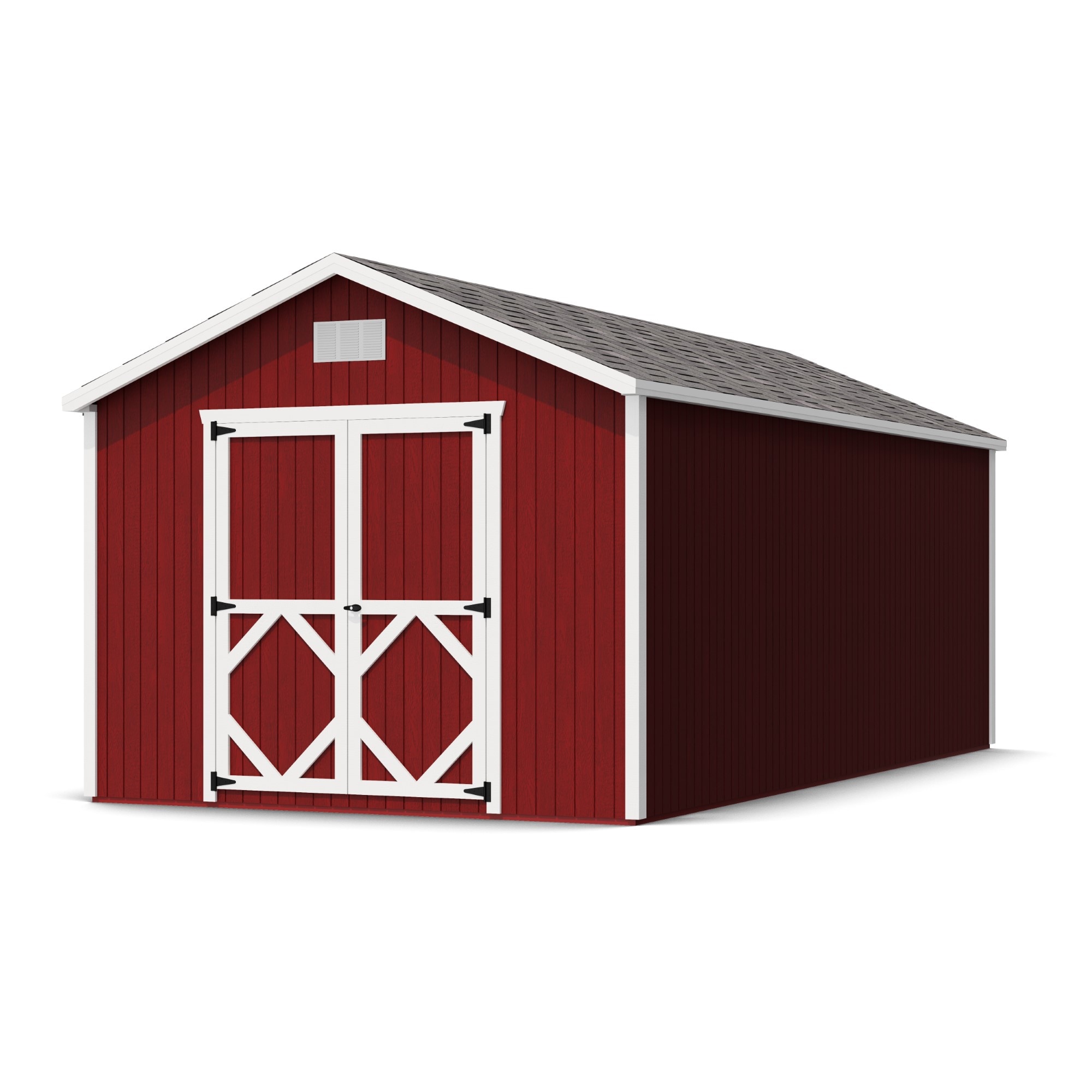 Little Cottage Co 10X20 CGS-PC-FK Classic Gable 10-ft x 20-ft Gable Style Wood Outdoor Storage Shed with 2 Doors (Floor Included)