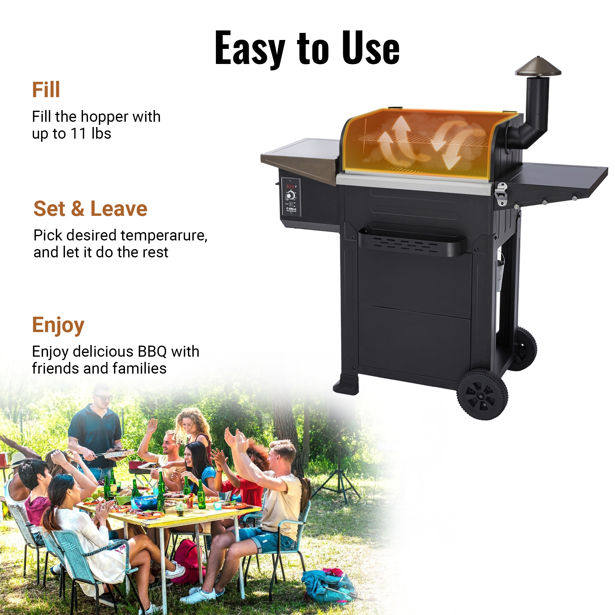 Z GRILLS ZPG-6002B Pellet-Grills - View #13