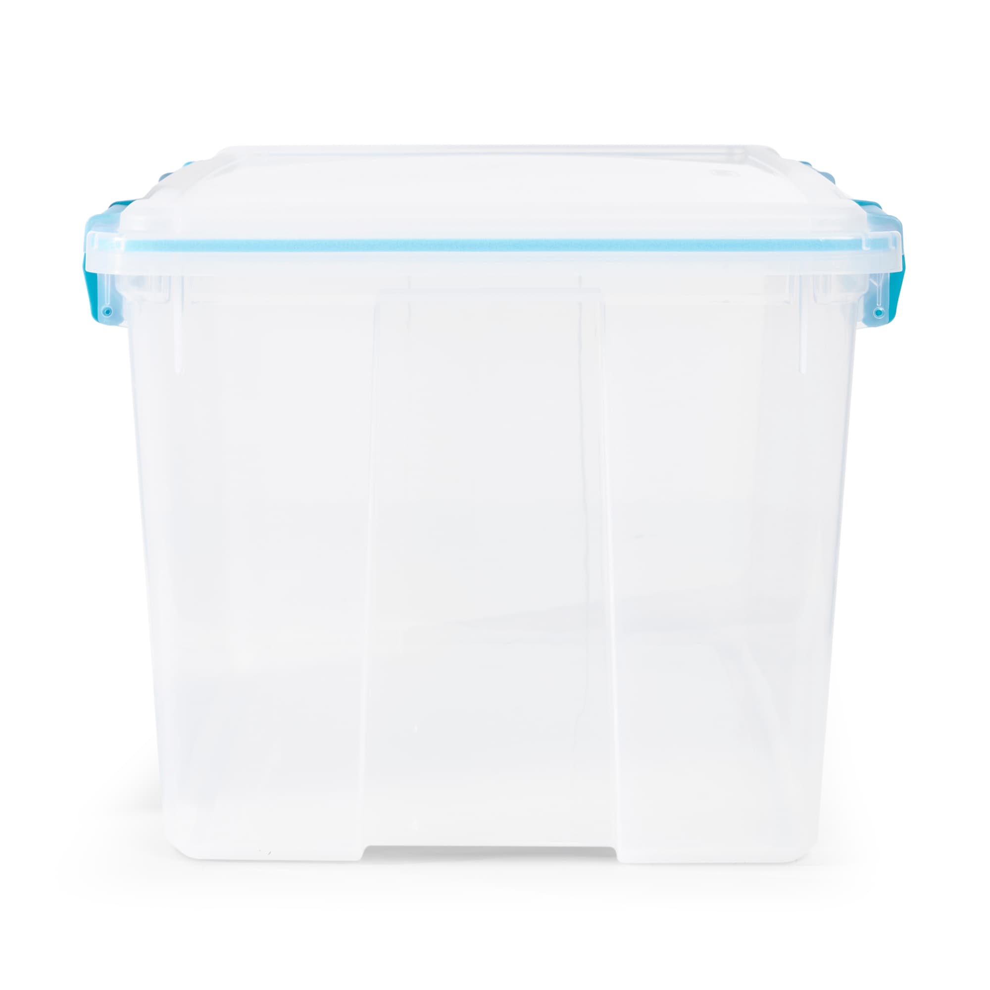 Wholesale Sterilite Storage Box W/ Lid- 54qt- Clear CLEARwBLUE LATCHES