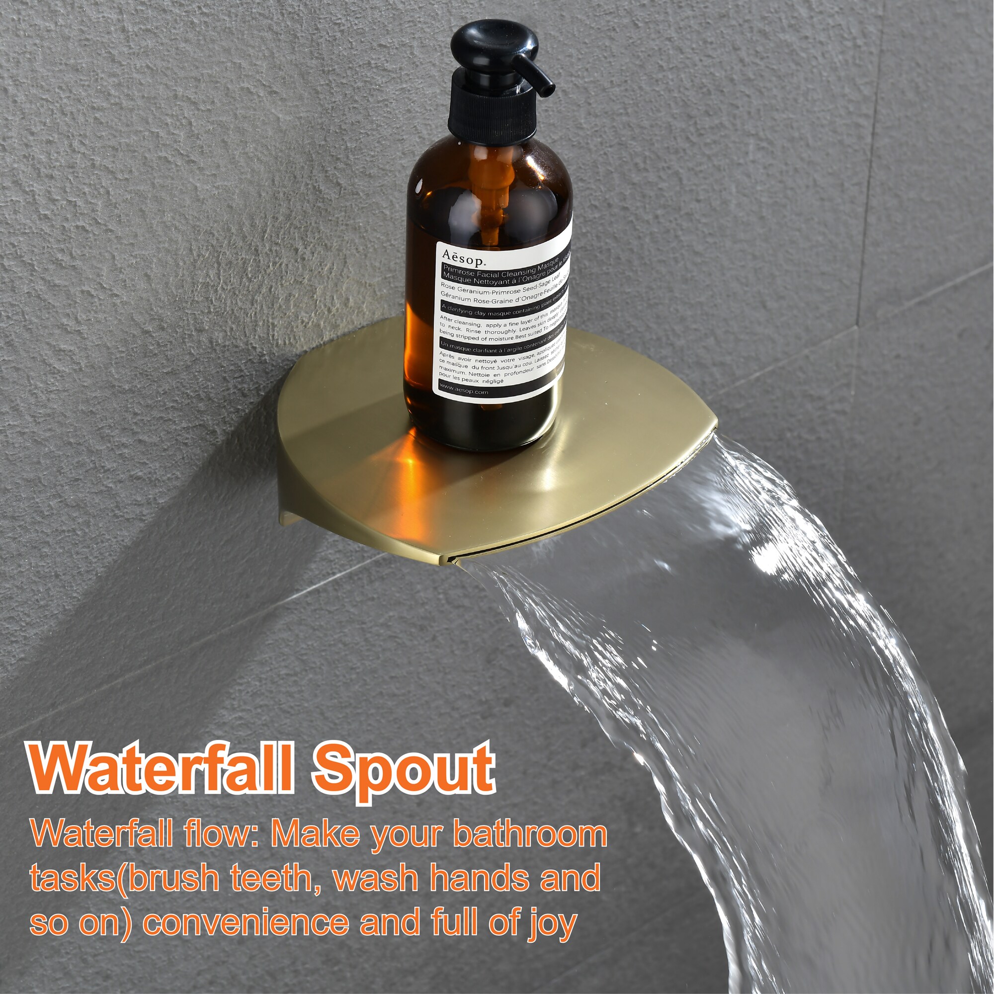 WELLFOR SPA-88040BG-12 Showerhead-Bar-Panels - View #6