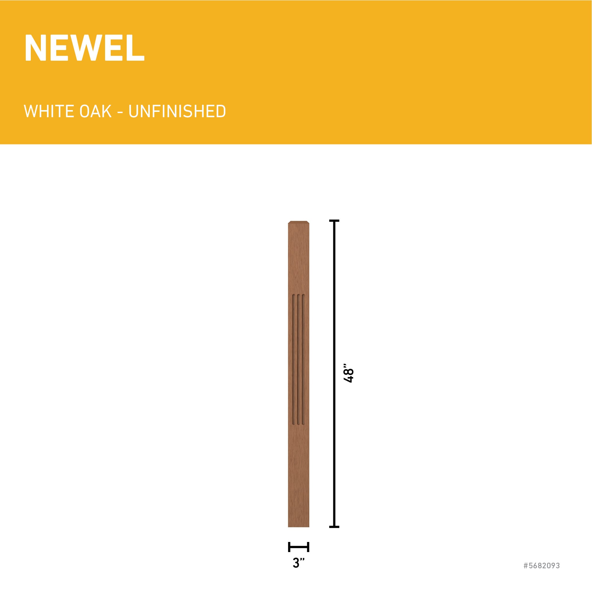 L.J. Smith Stair Systems LJF-4110-WO Interior-Stairpart-Newel-Posts - View #3