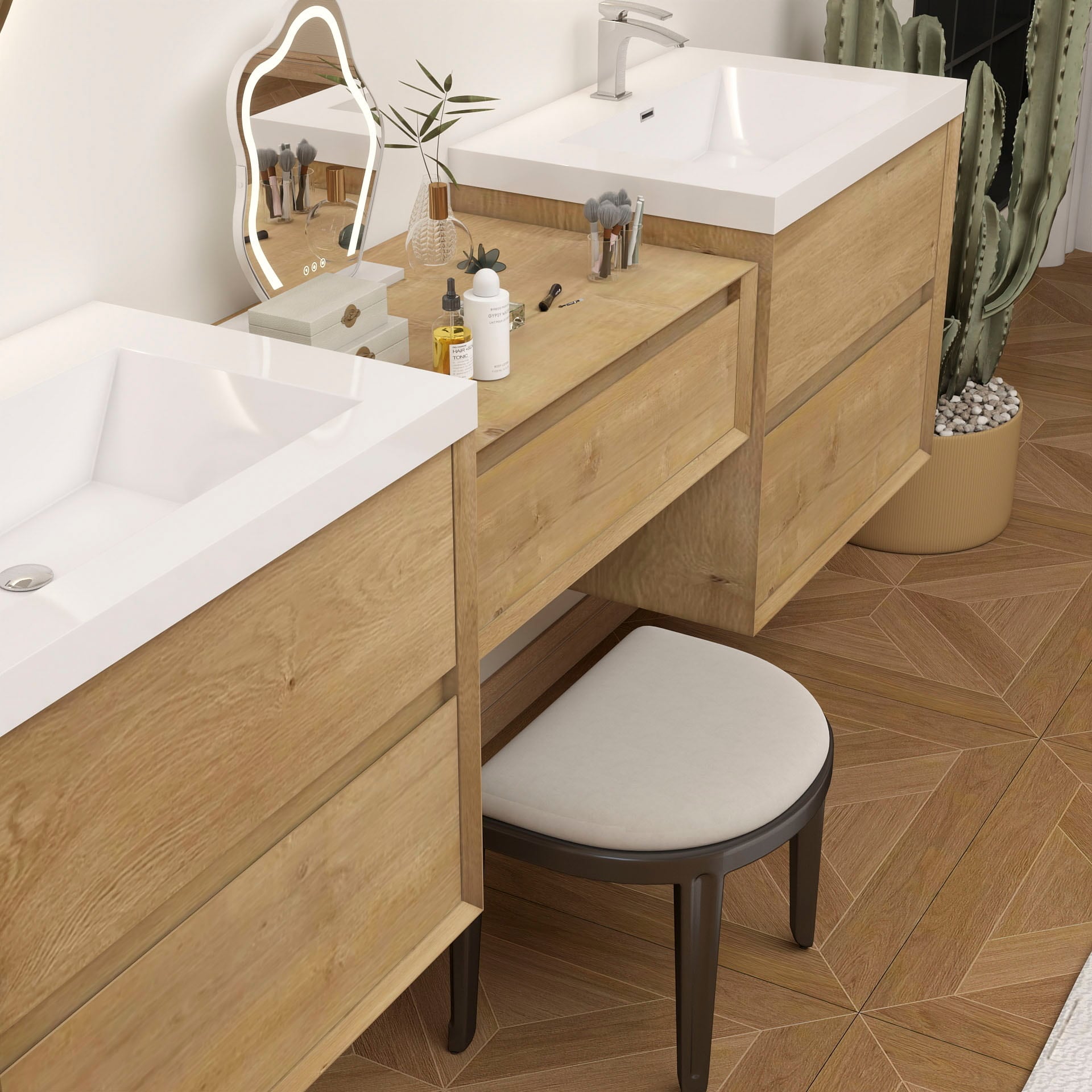 BV Better Vanity SLIM24+24+24-OAK Bath-Vanity-Combo - View #6