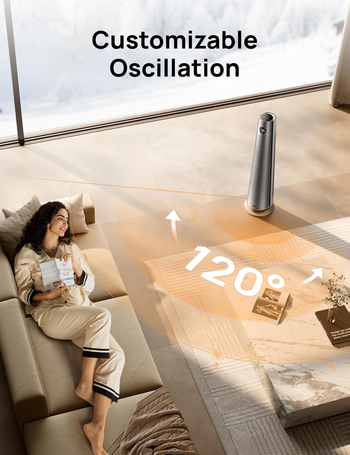 DREO DR-HSH008 SILVER Portable-Electric-Heat - View #7