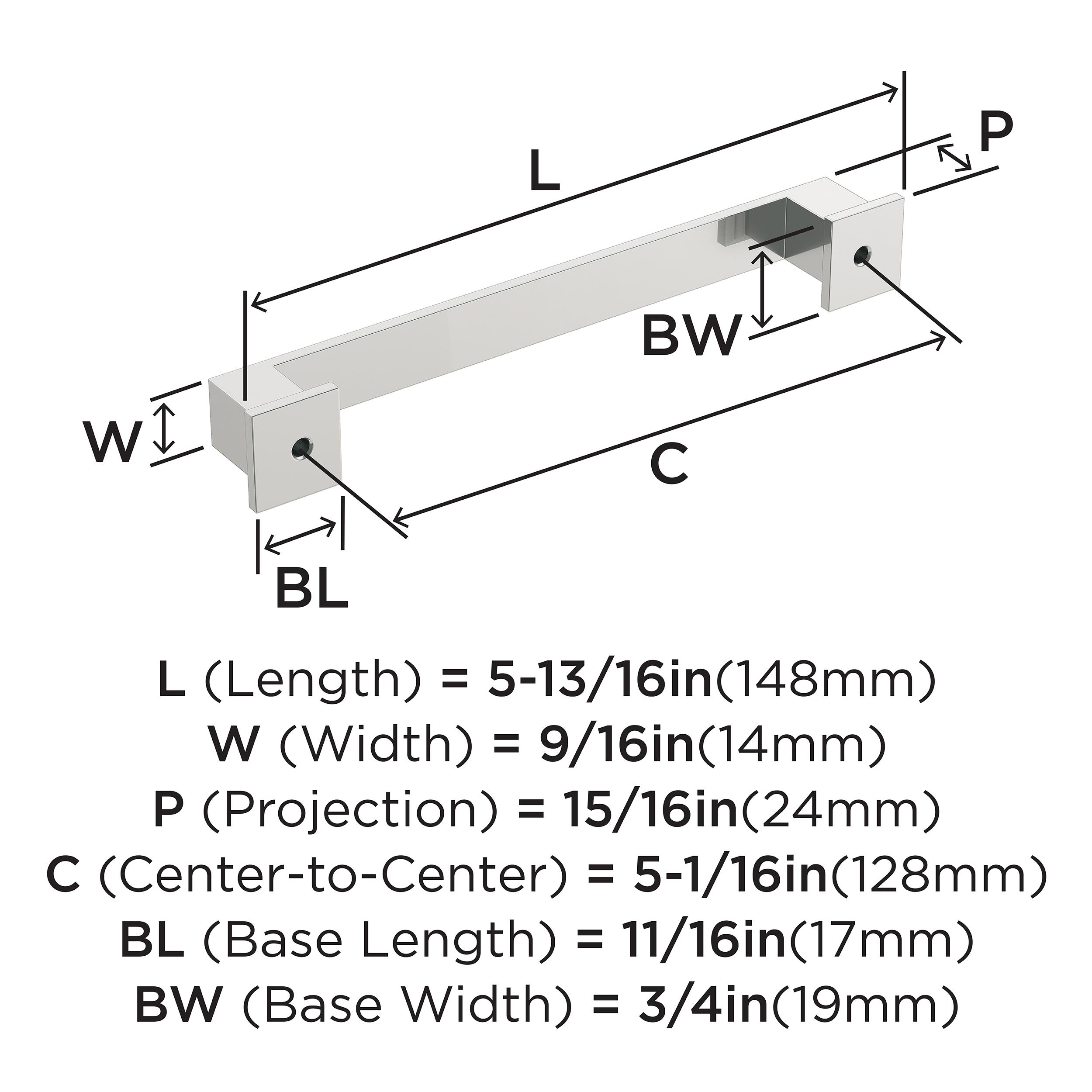 Amerock BP3676026 Cabinet-Pulls - View #4