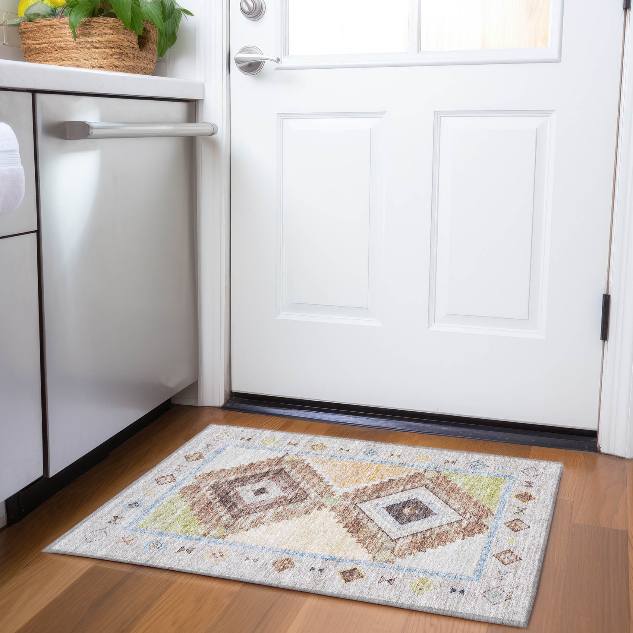 Addison Rugs AMF177MU20X30 Mayfield AMF177MU 2 x 3 (ft) Loomed Polyester Multi Rectangular Indoor Geometric Machine washable Area rug