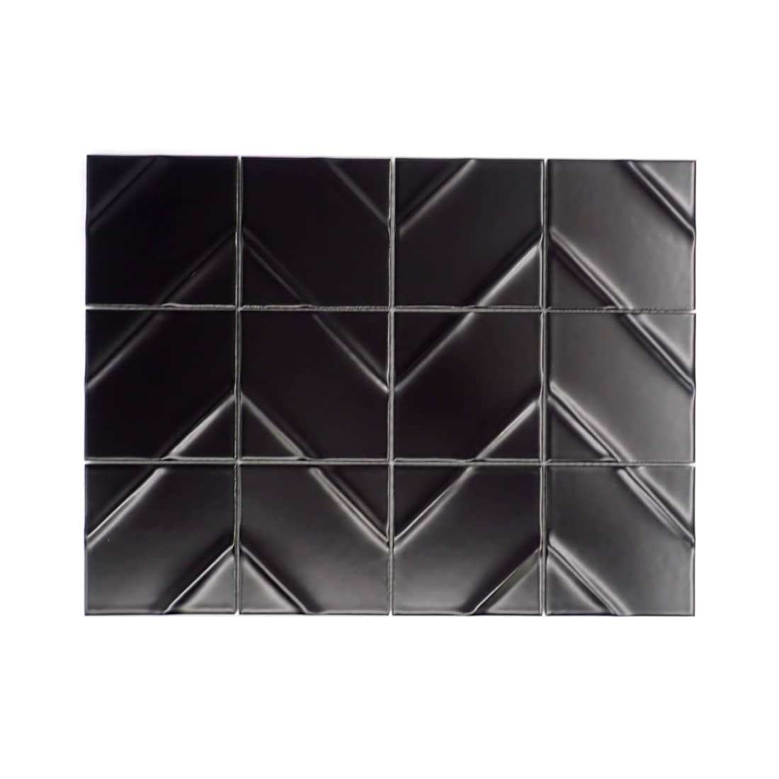 EMSER TILE BB Concrete Black 2.99 in. x 12.28 in. Matte Porcelain