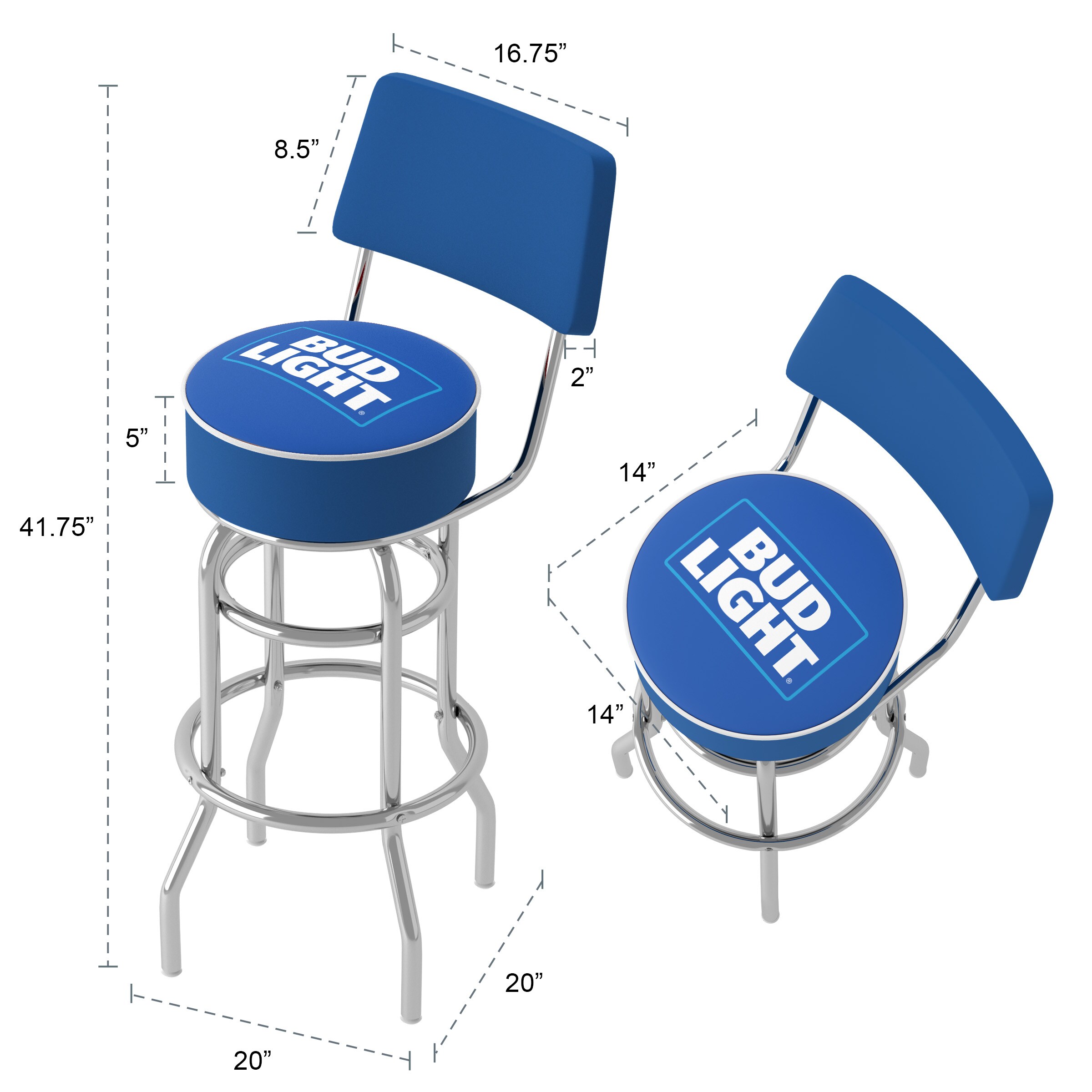Trademark Gameroom AB1100-BL stools - View #6