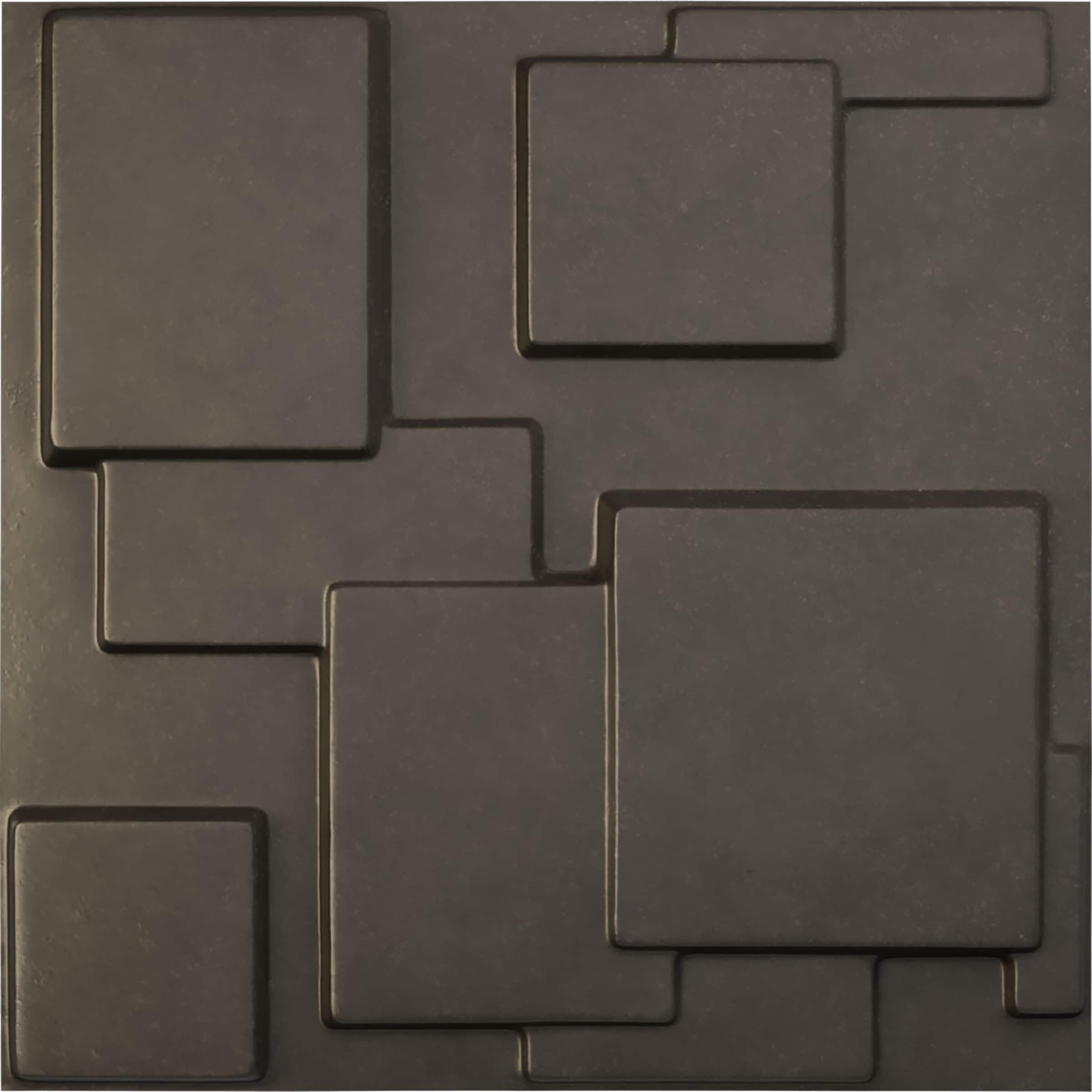 Ekena Millwork WP20X20GODST 19-5/8-in x 19-5/8-in Embossed Paintable/Stainable Black PVC Abstract Wall Panel ( 2.67-sq ft )
