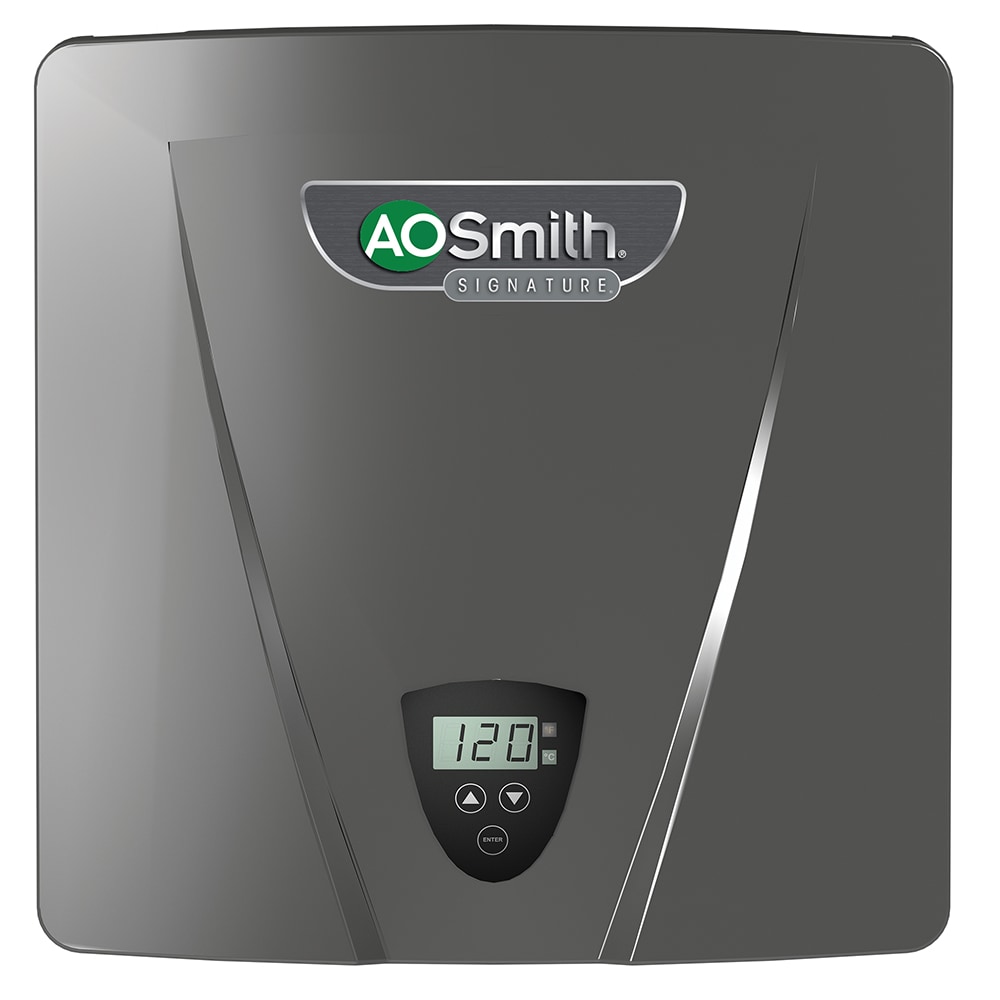 A.O. Smith Signature Series 240-Volt 22-kW-kW 2.4-GPM Tankless Electric  Water Heater in the Water Heaters department at