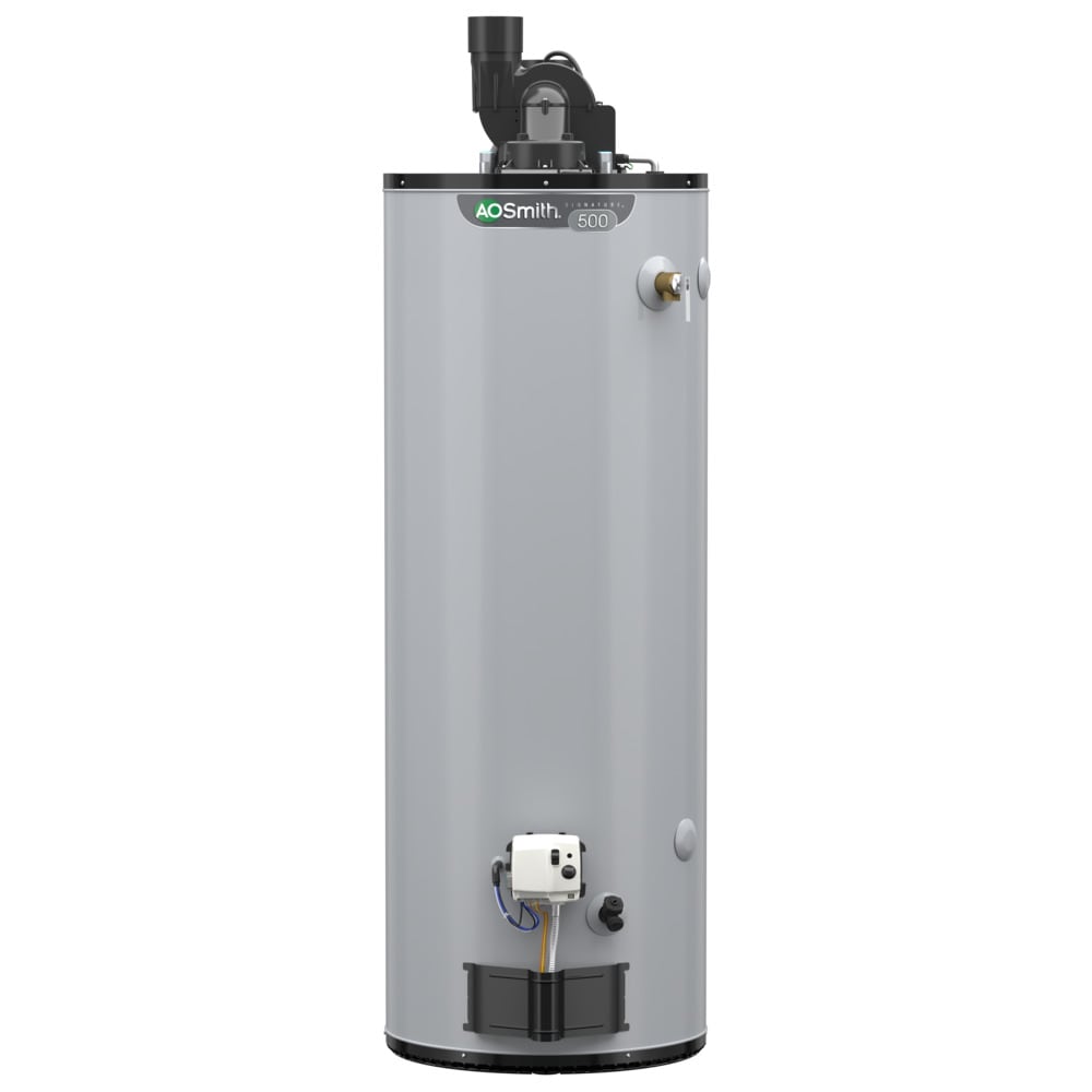 Signature 500 50-Gallon Tall 6-year Limited 45000-BTU Natural Gas Water Heater | - A.O. Smith G6-PDT5045NV