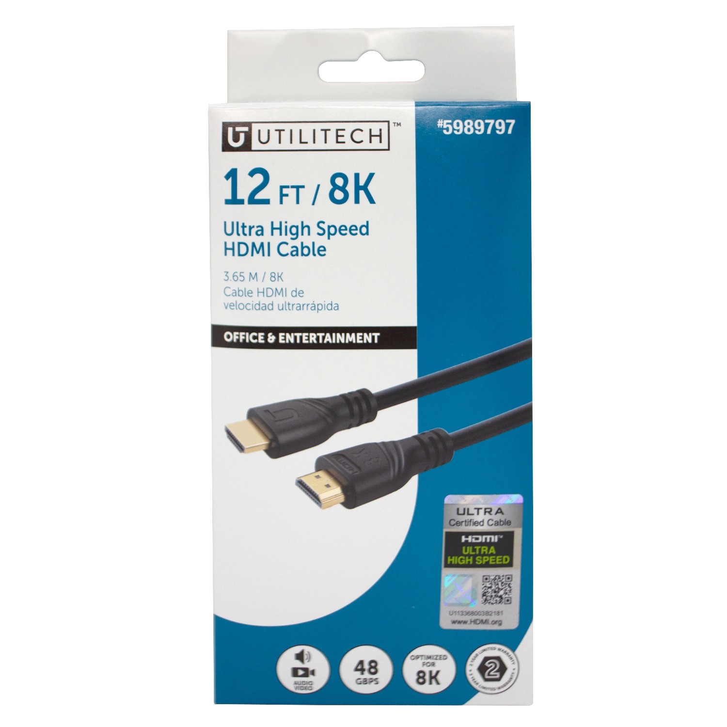 Utilitech HD8K12FT-BL Hdmi-Cables - View #6