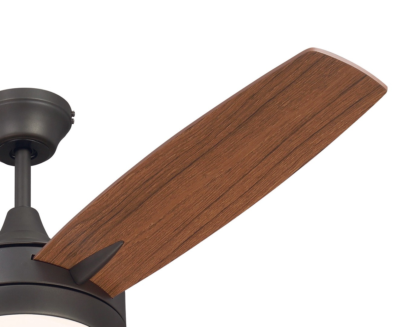Targas 52" Espresso Ceiling Fan with Mahogany Blades and LED Light