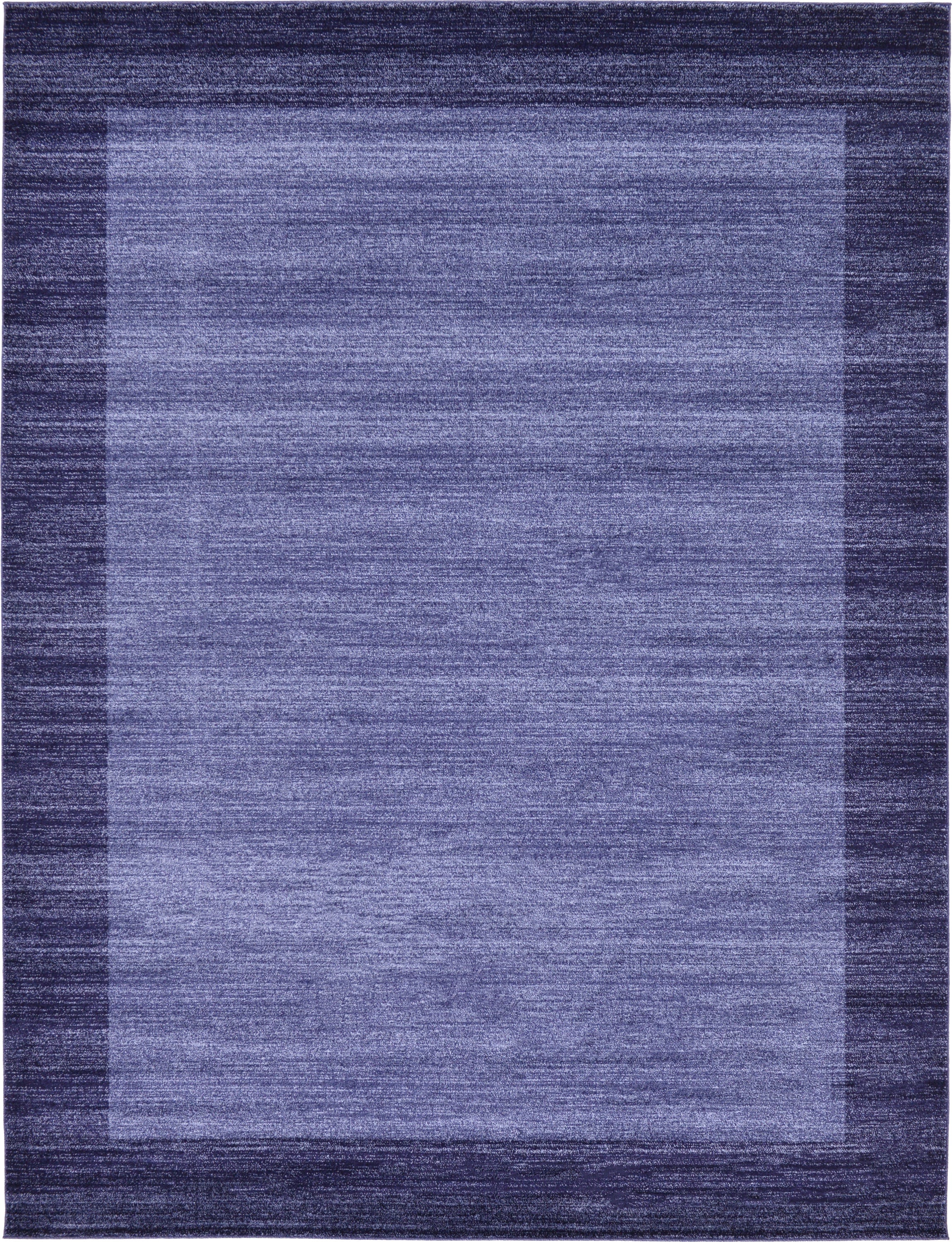 Unique Loom 3130953 Abigail Del Mar 9 x 12 (ft) Loomed Polypropylene Navy Blue/Beige Rectangular Indoor Border Area rug