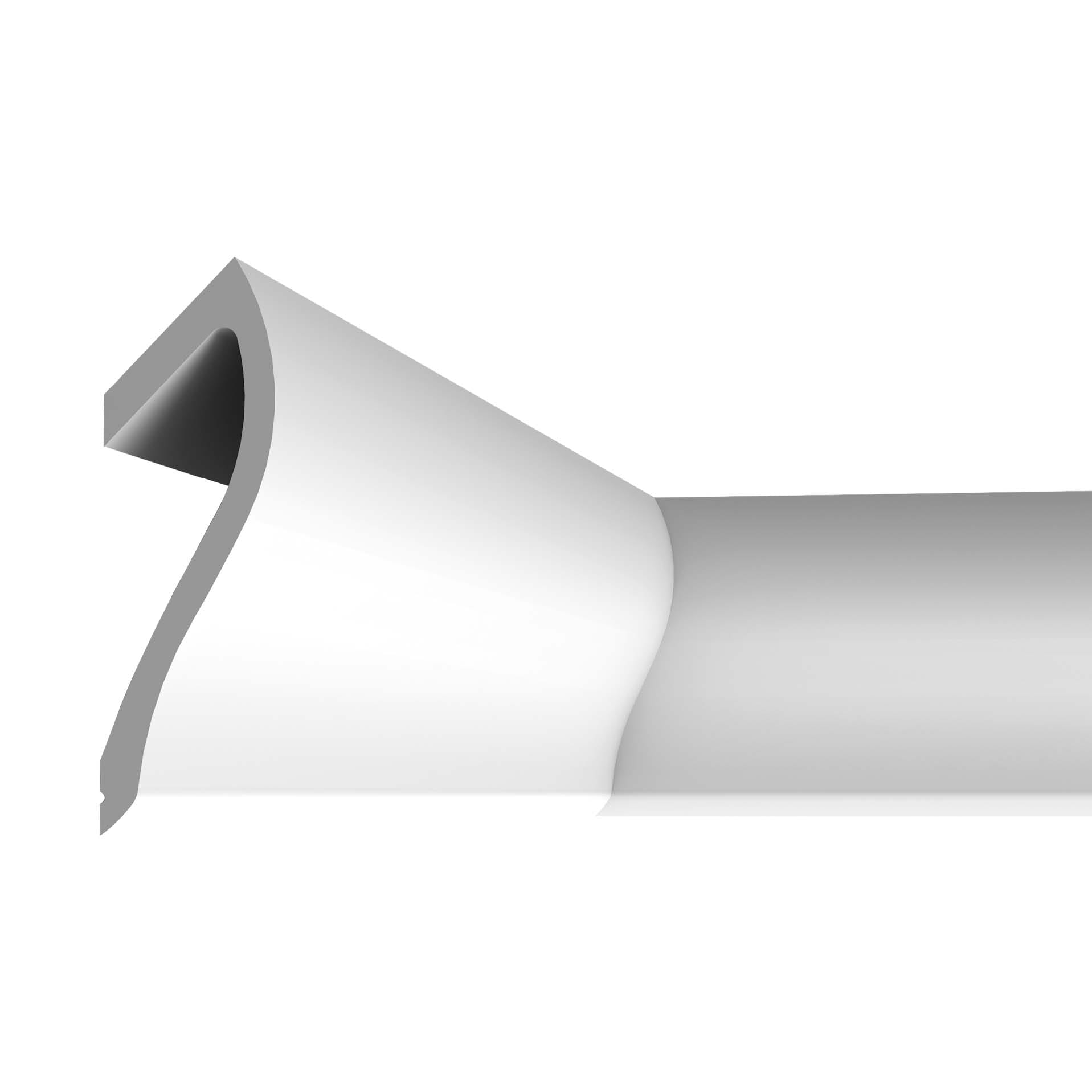Orac Decor C371 Orac Crown Moulding 78-in Primed Polyurethane Crown Moulding