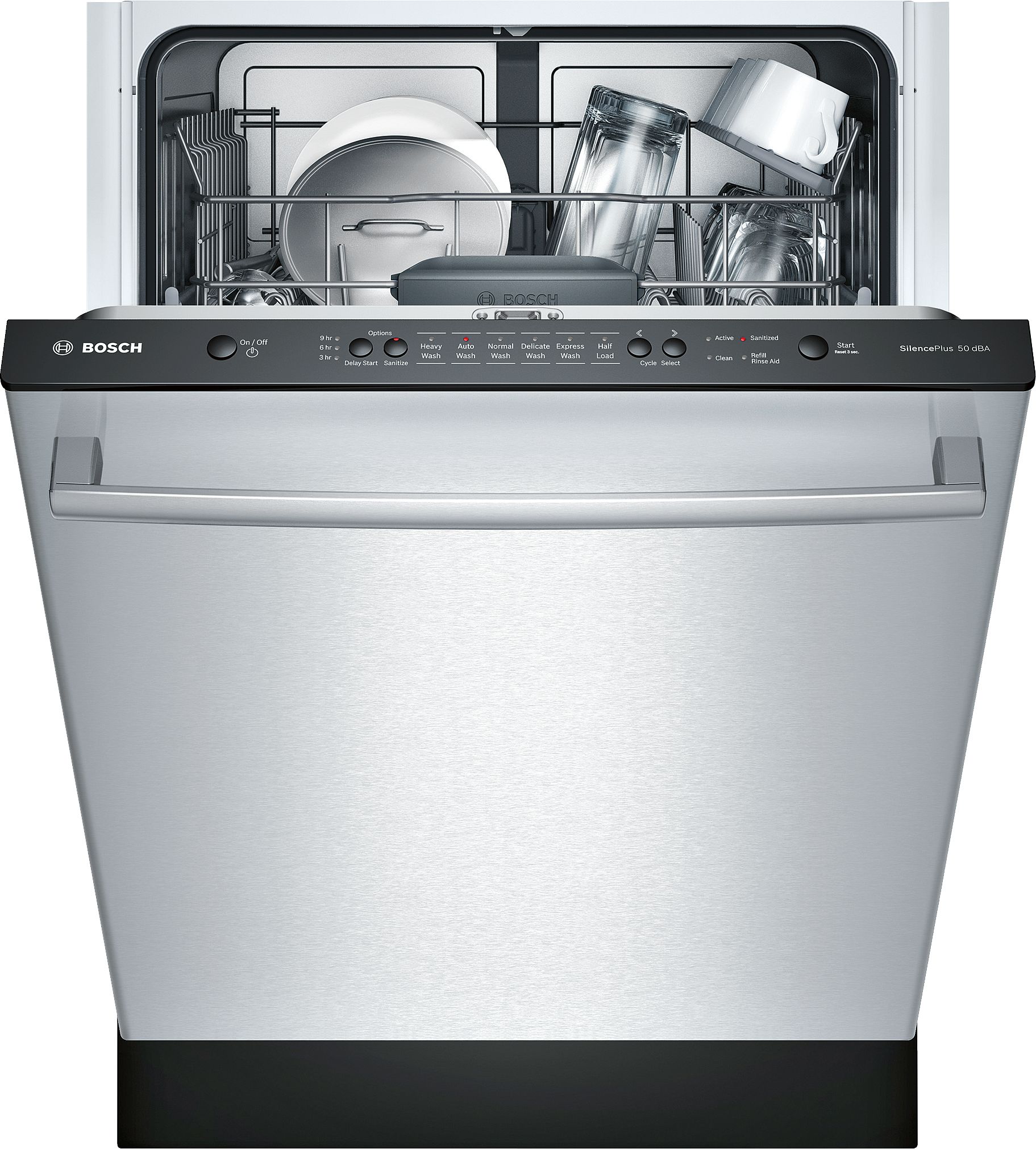 Bosch Ascenta Top Control 24 in Built In Dishwasher Stainless