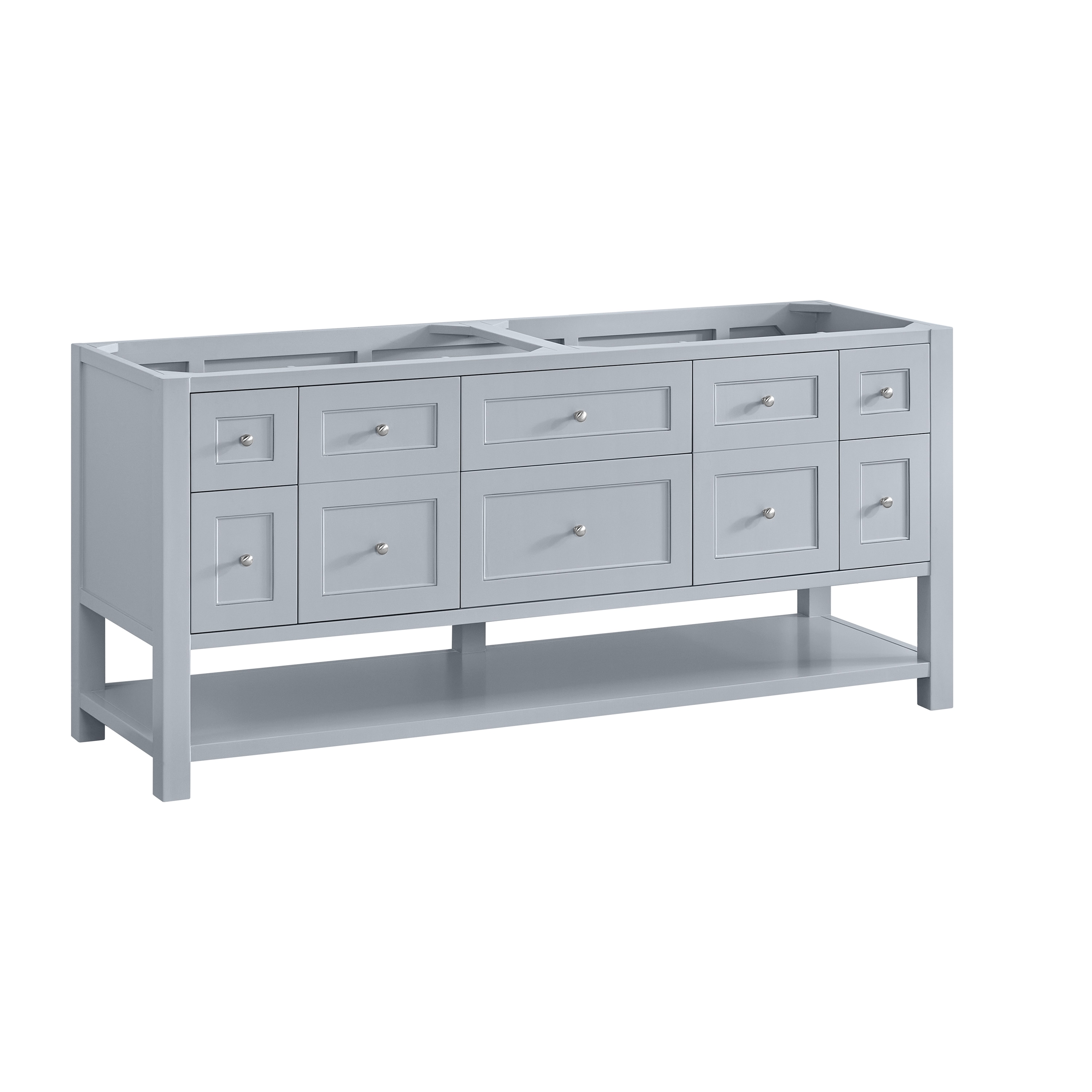 James Martin Vanities Breckenridge 72-in Serenity Blue Undermount 