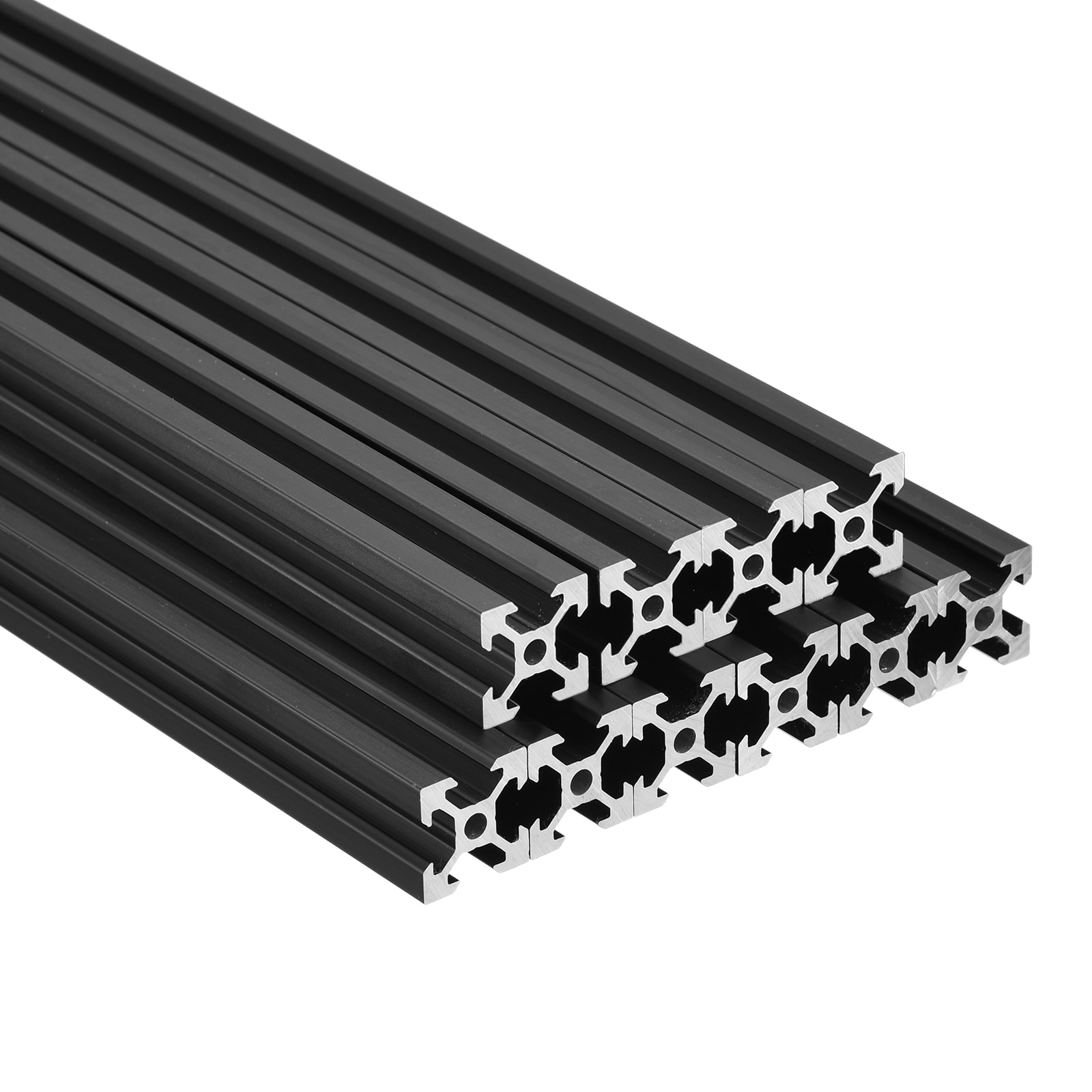 Unique Bargains 10pcs V Slot 2020 Aluminum Extrusion European Standard 1220mm 48 Inch Length Anodized Rail for CNC DIY 3D Printer and Industrial Bracket #S25092400UX5843