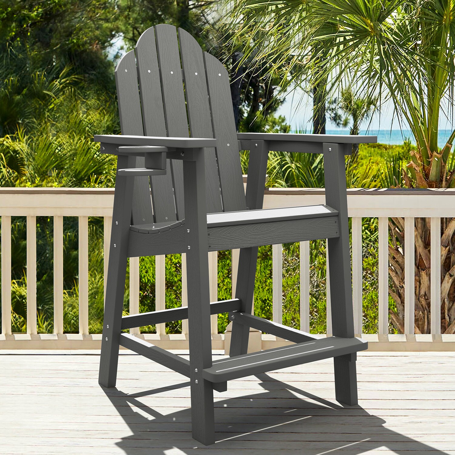 Dark gray adirondack discount chairs