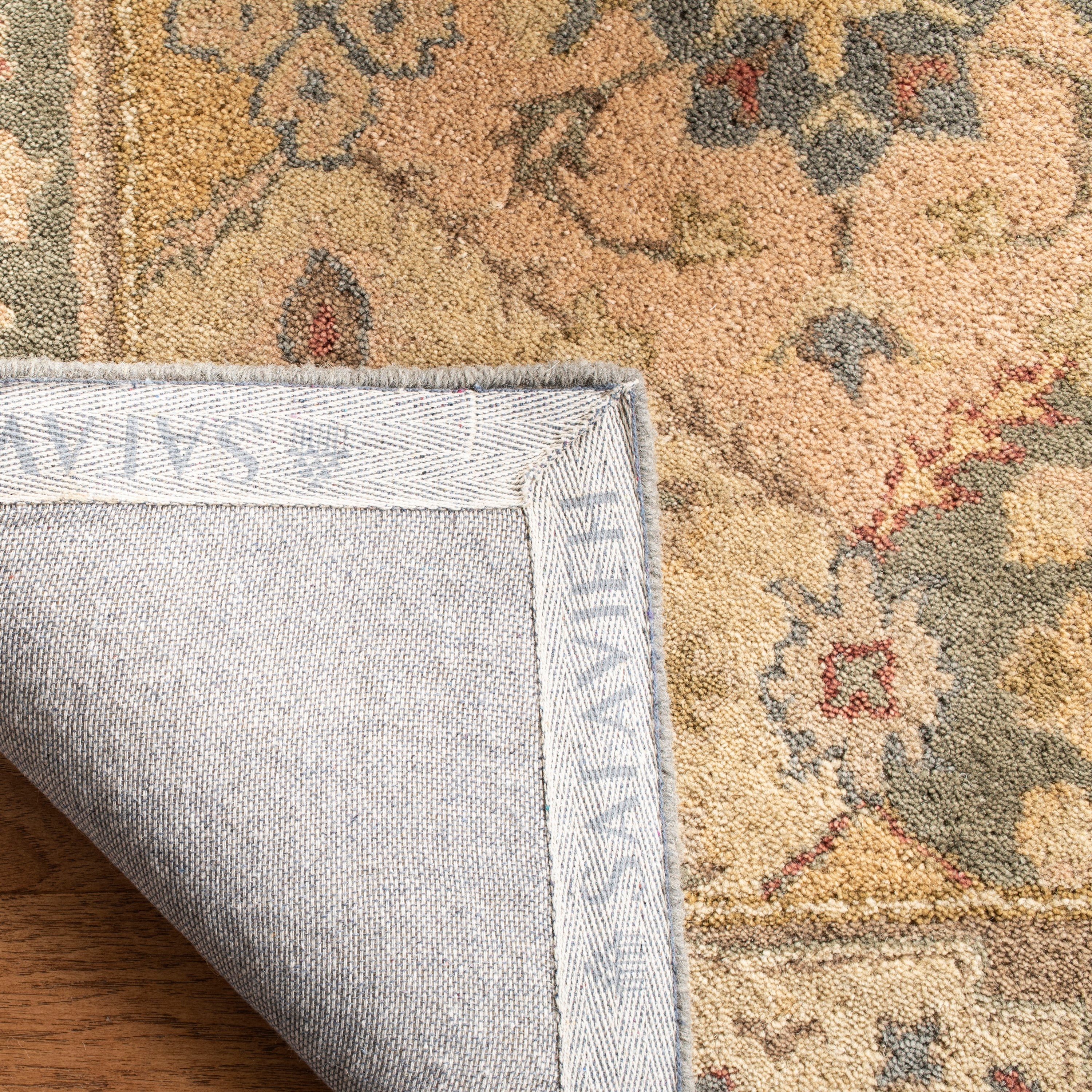 Handmade Ivory Wool-Cotton Blend Tufted Rug 72"x22"