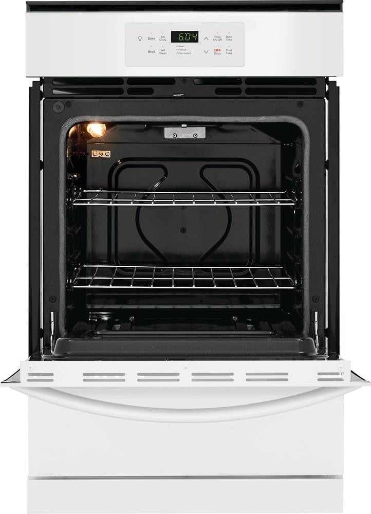 Frigidaire 24 In Self Cleaning Single Gas Wall Oven White At
