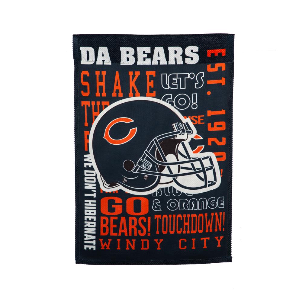 Chicago Bears 2-sided Da Bears (12.5 x 18) Garden Flag