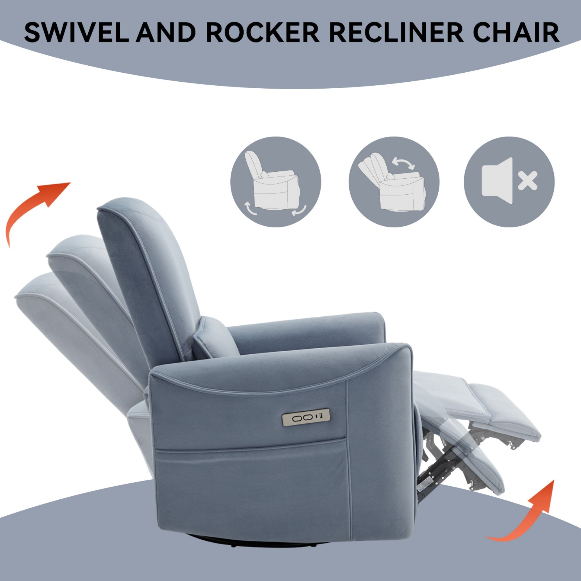 Boyel Living BL-CM812BL recliners - View #10