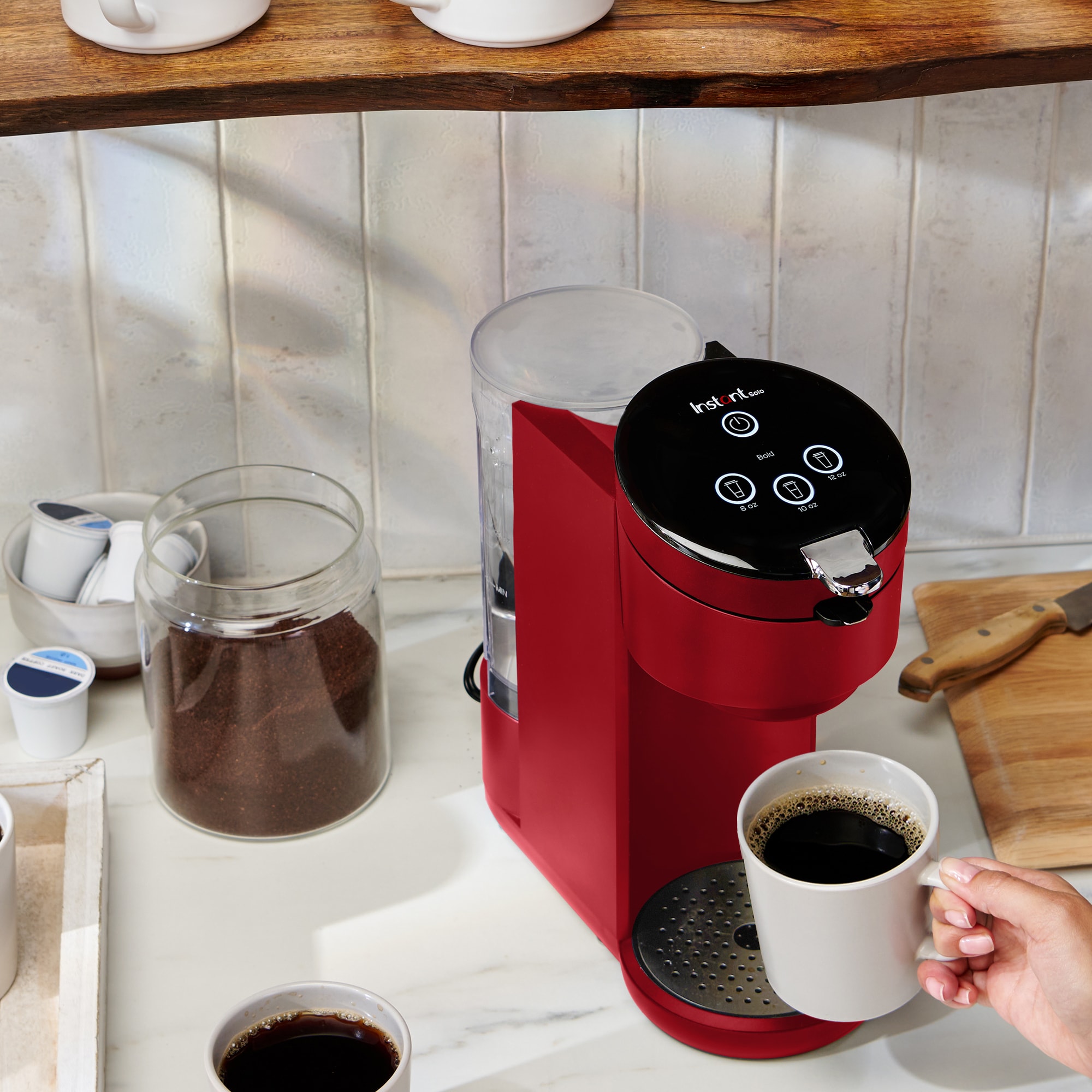 Instant Brands Instant Solo Single Serve Coffee Charcoal Programmable  Single-Serve Coffee Maker in the Single-Serve Coffee Makers department at